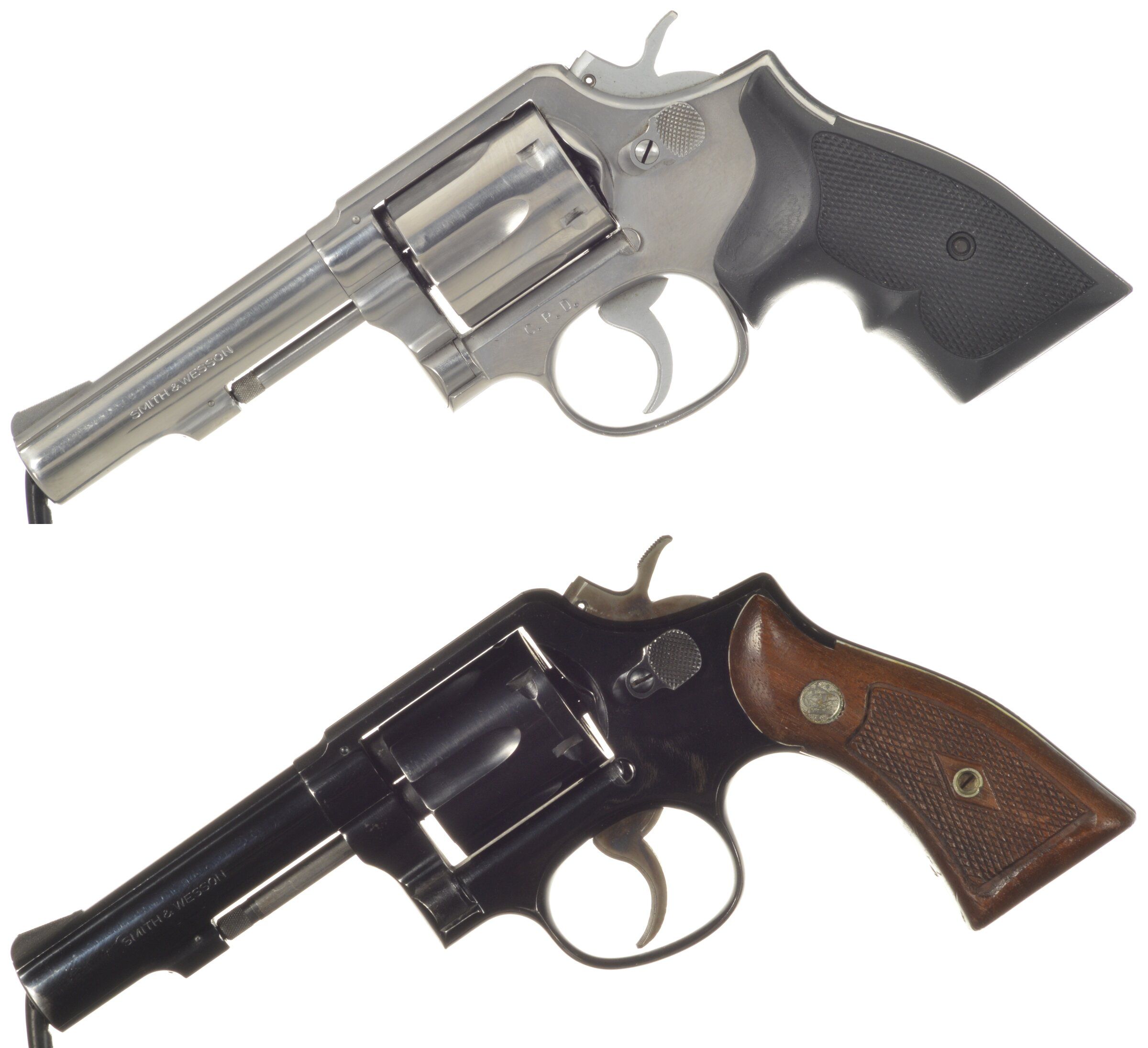 Two C.P.D. Marked Smith & Wesson Double Action Revolvers | Rock