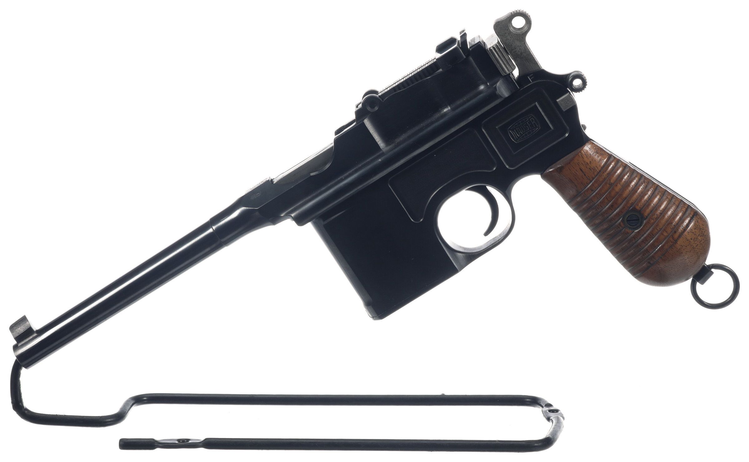 Mauser C96 Broomhandle Semi Automatic Pistol Rock Island Auction 9257