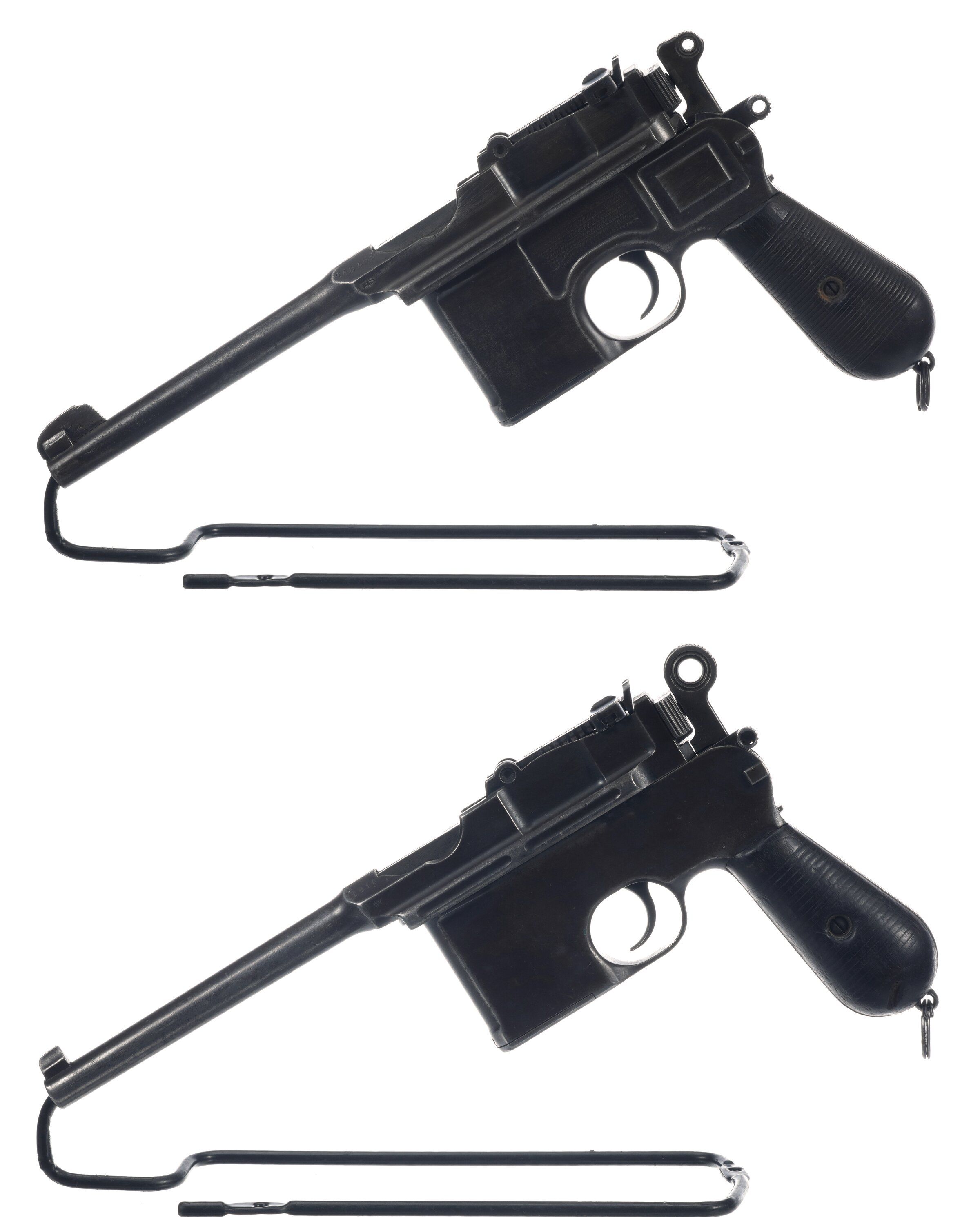 Two German Broomhandle SemiAutomatic Pistols Rock Island Auction