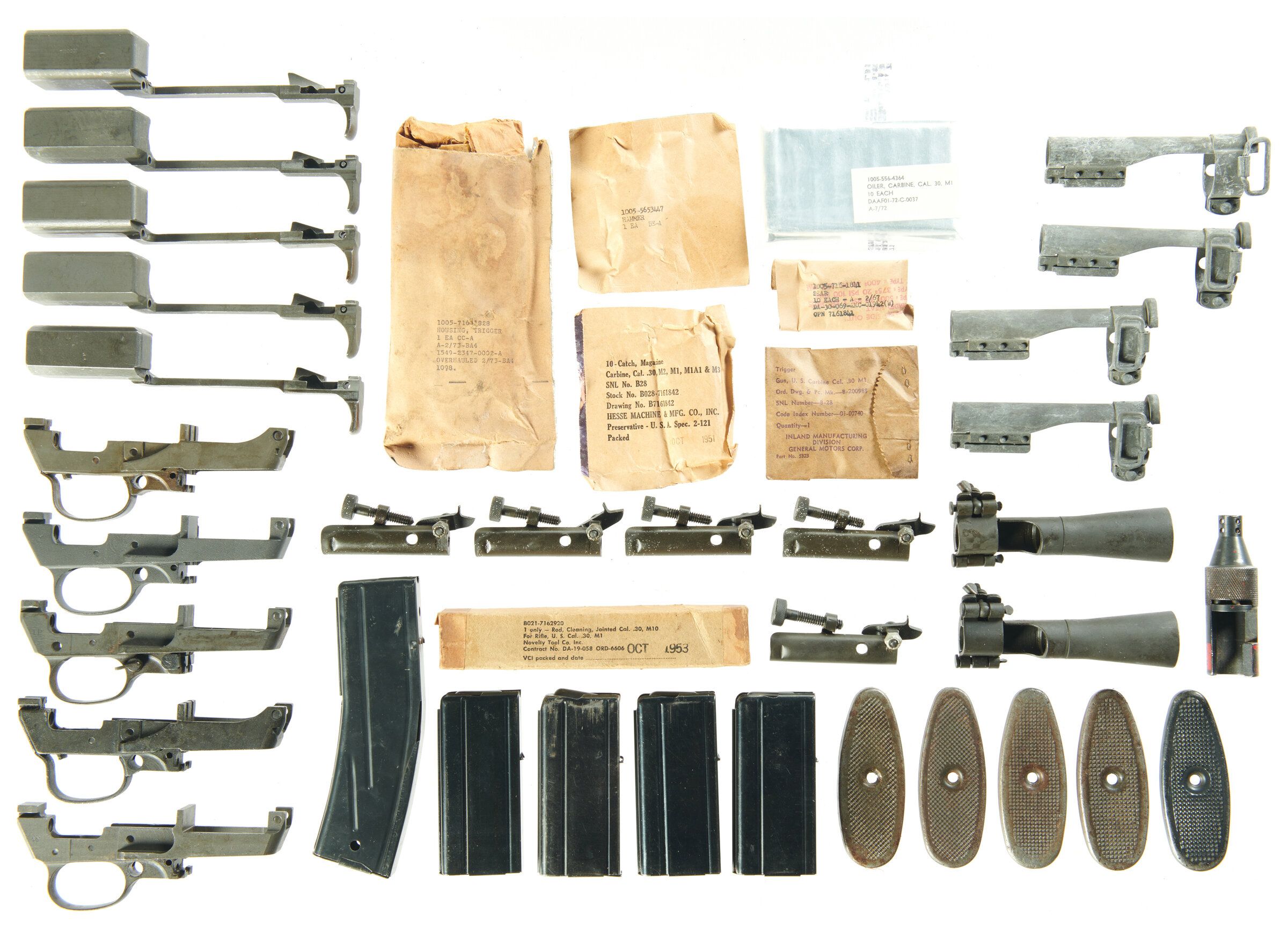 Large Grouping of M1/M2 Carbine Parts Rock Island Auction