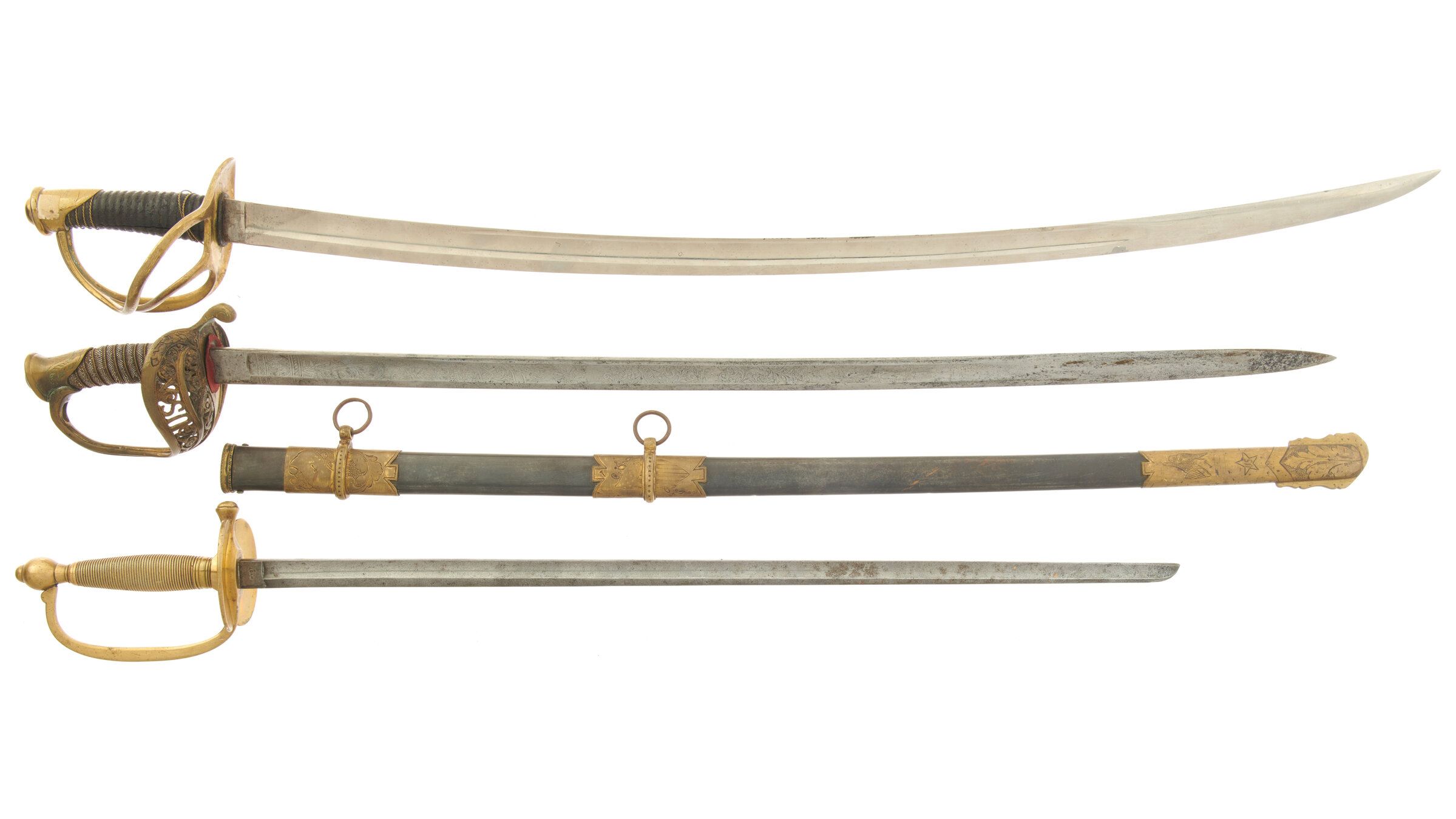 Three American Military Style Swords | Rock Island Auction