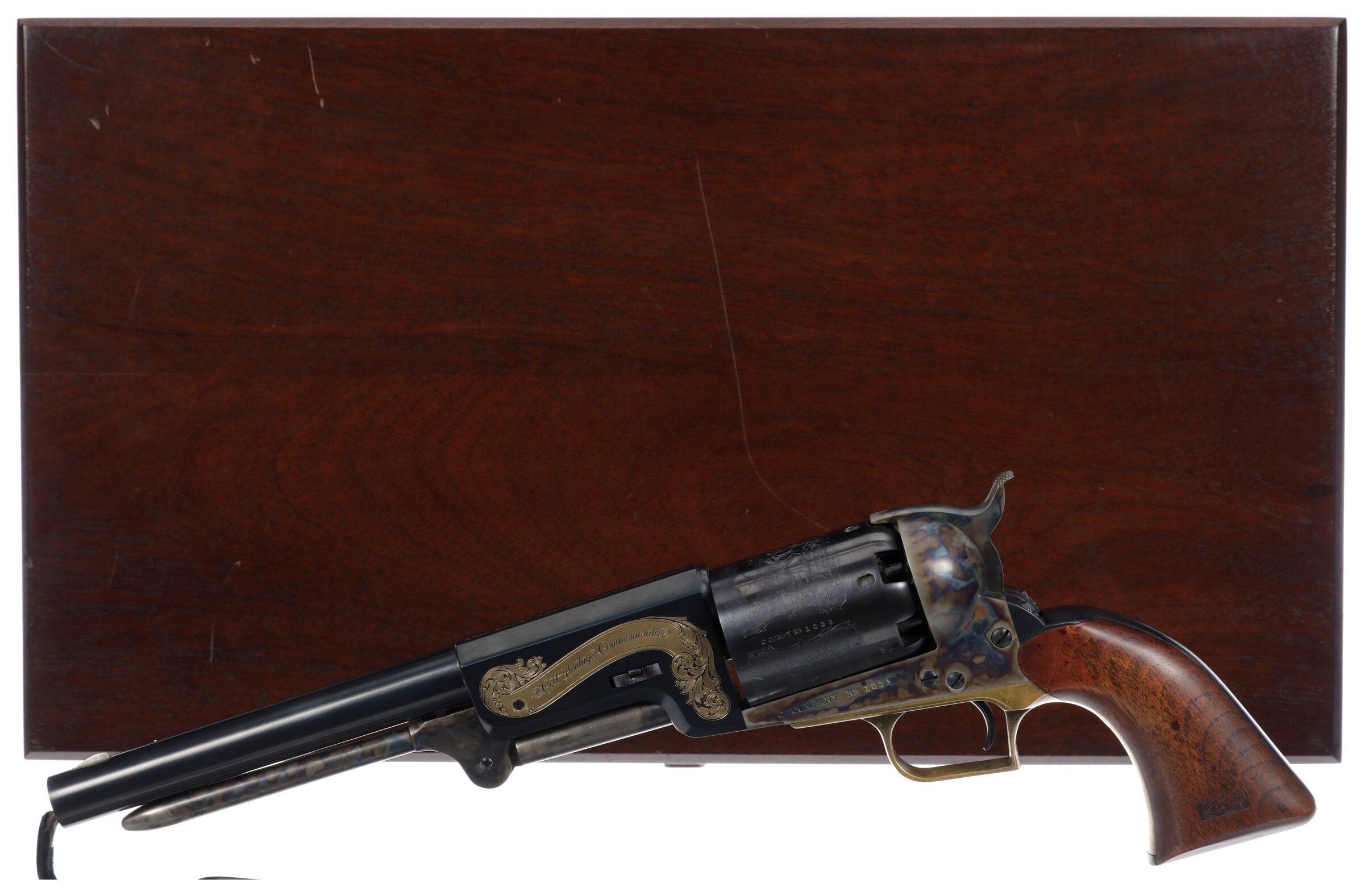 Cased Colt Heritage Commemorative Walker Percussion Revolver Rock Island Auction 4874