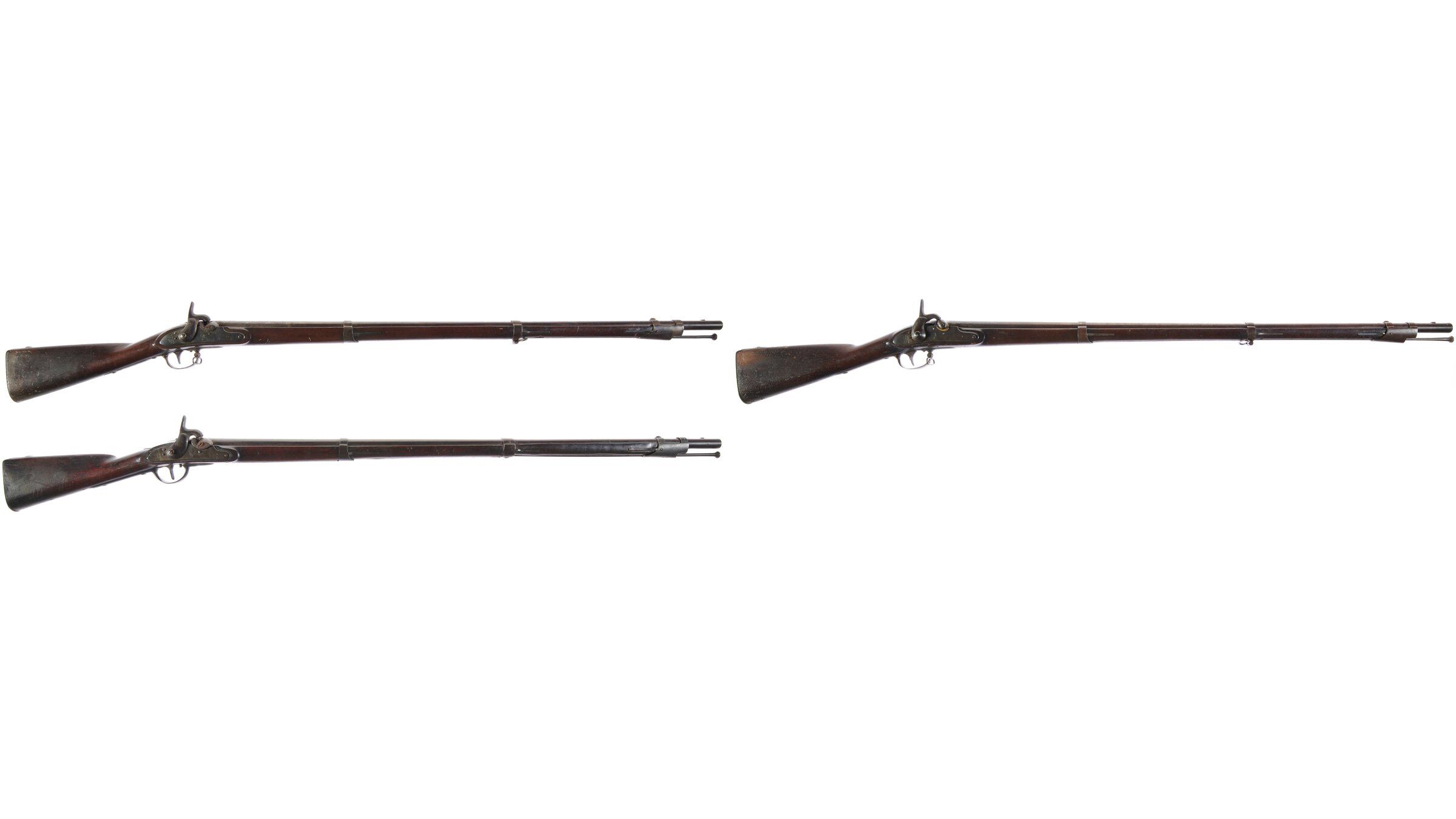 Three U.S. Harpers Ferry Percussion Conversion Muskets | Rock Island