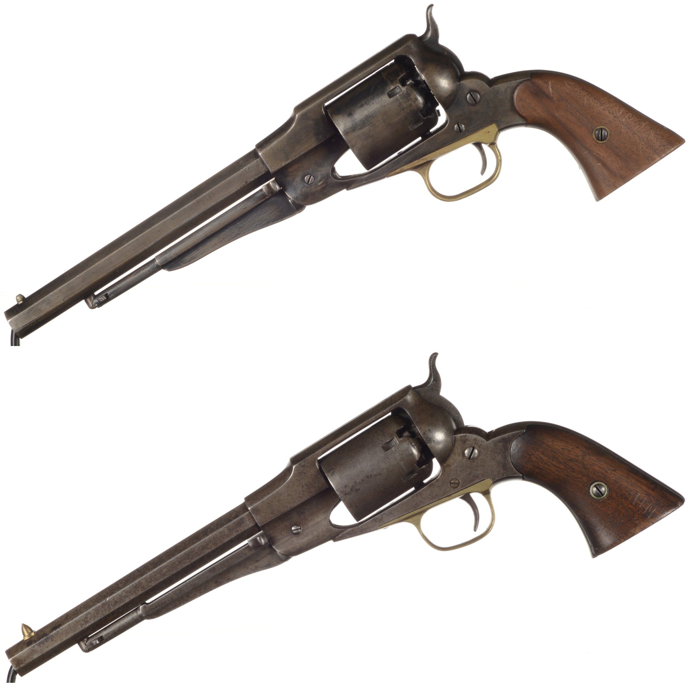 Two Civil War Era E. Remington & Sons 1861 Percussion Revolvers 