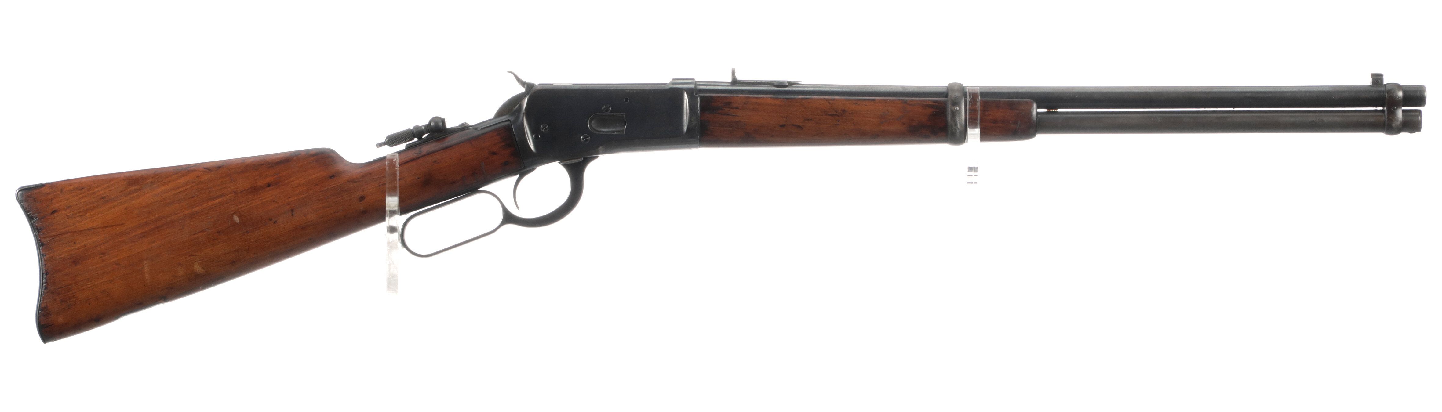 Winchester Model 1892 Lever Action Rifle with M1885 Carbine Boot Rock