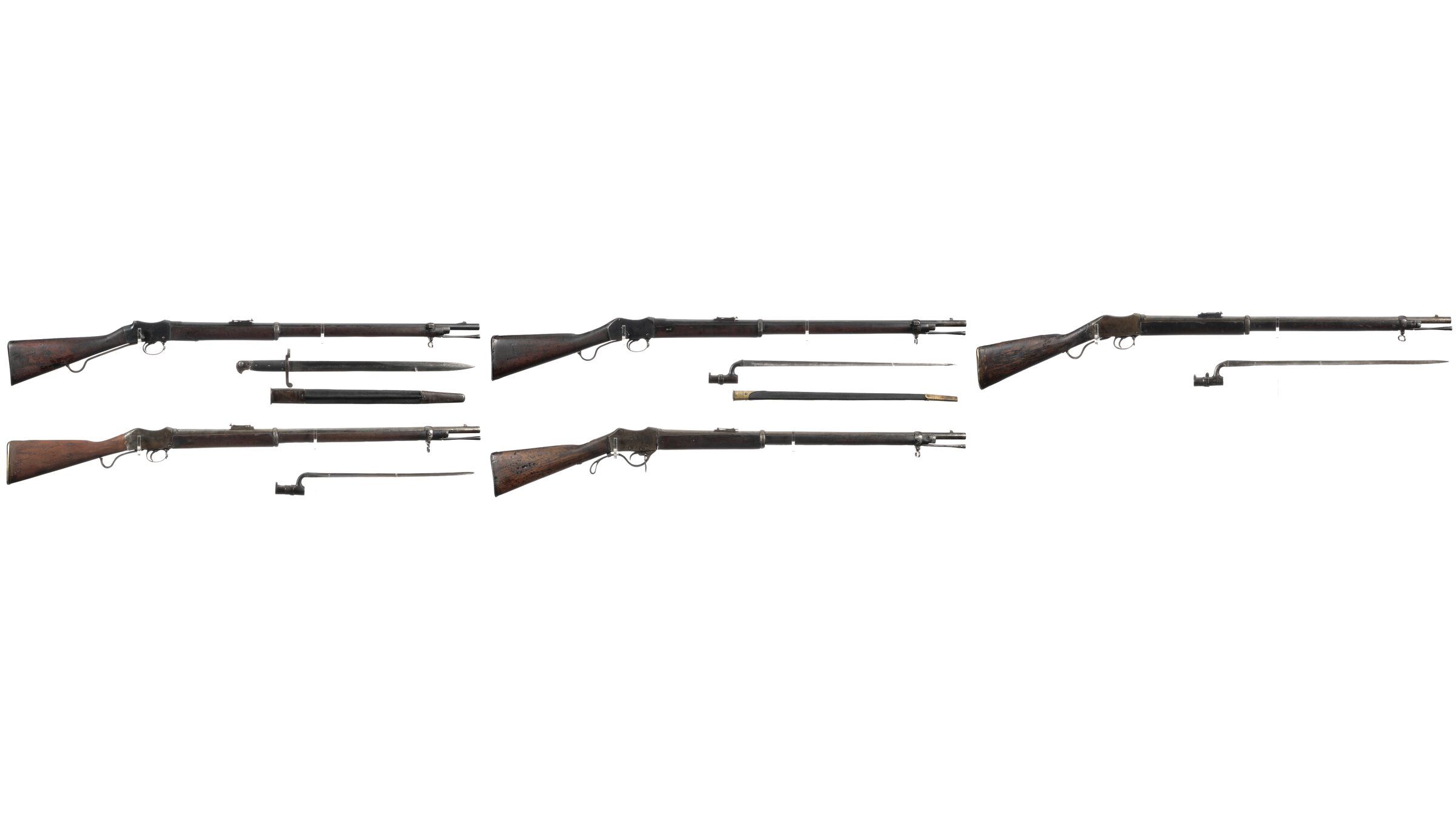 Five MartiniHenry Single Shot Rifles Rock Island Auction