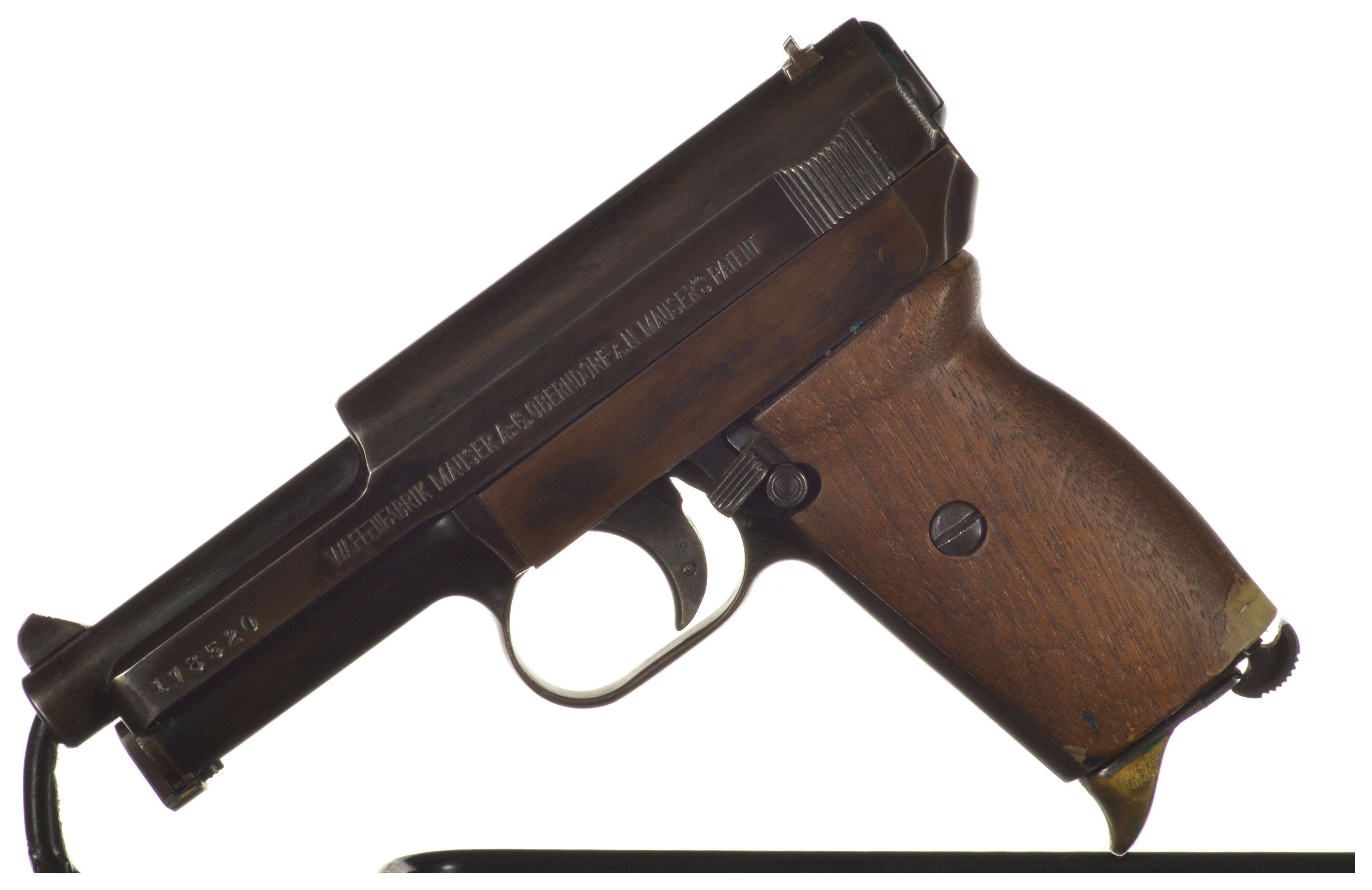 Mauser Model 1914 Semi Automatic Pistol With Capture Papers Rock Island Auction 1638