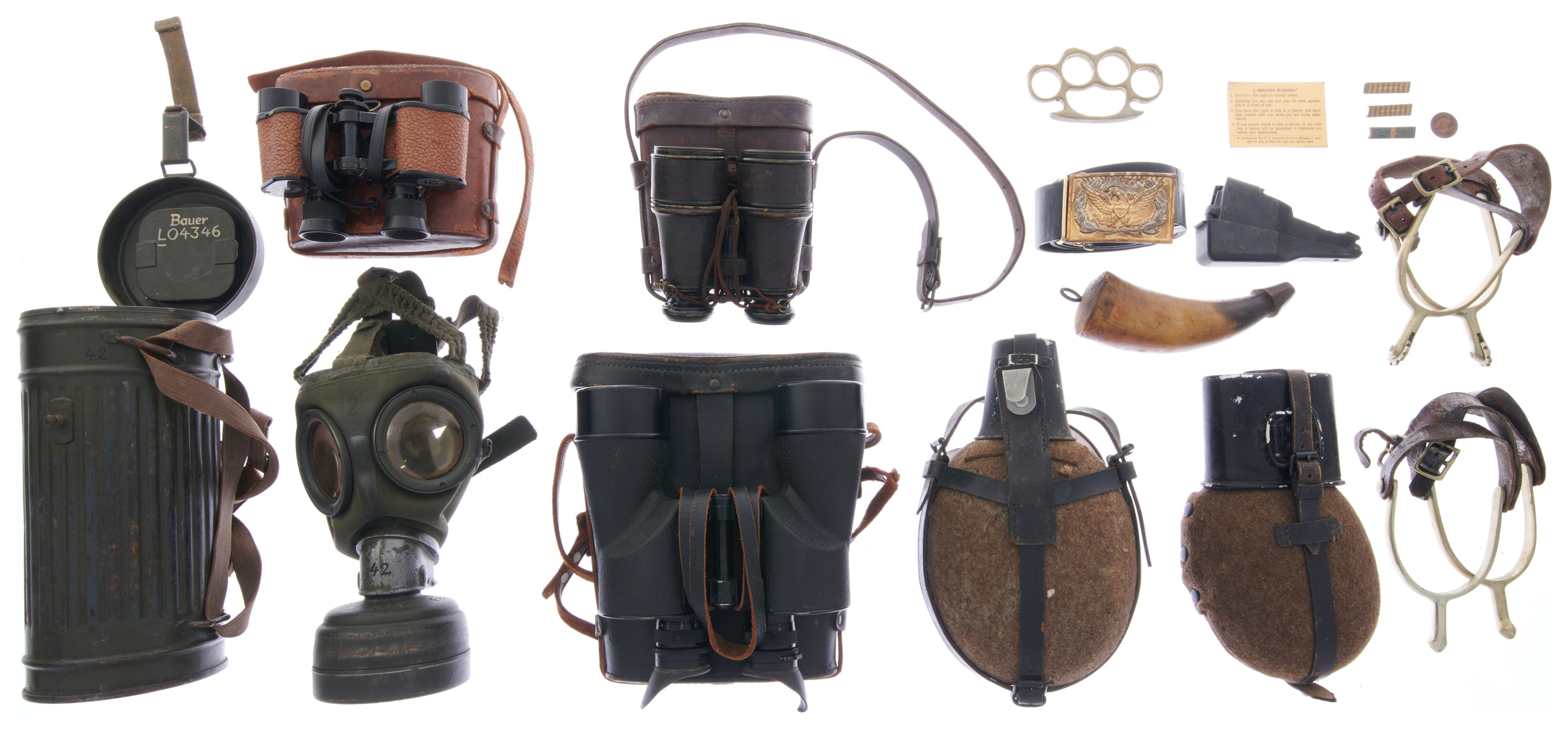 Grouping of Military Accoutrements and Related Items Rock Island Auction