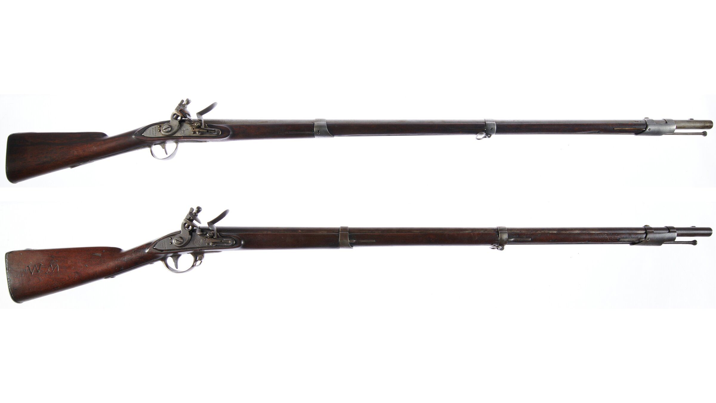 Two U.S. Harpers Ferry Flintlock Muskets | Rock Island Auction