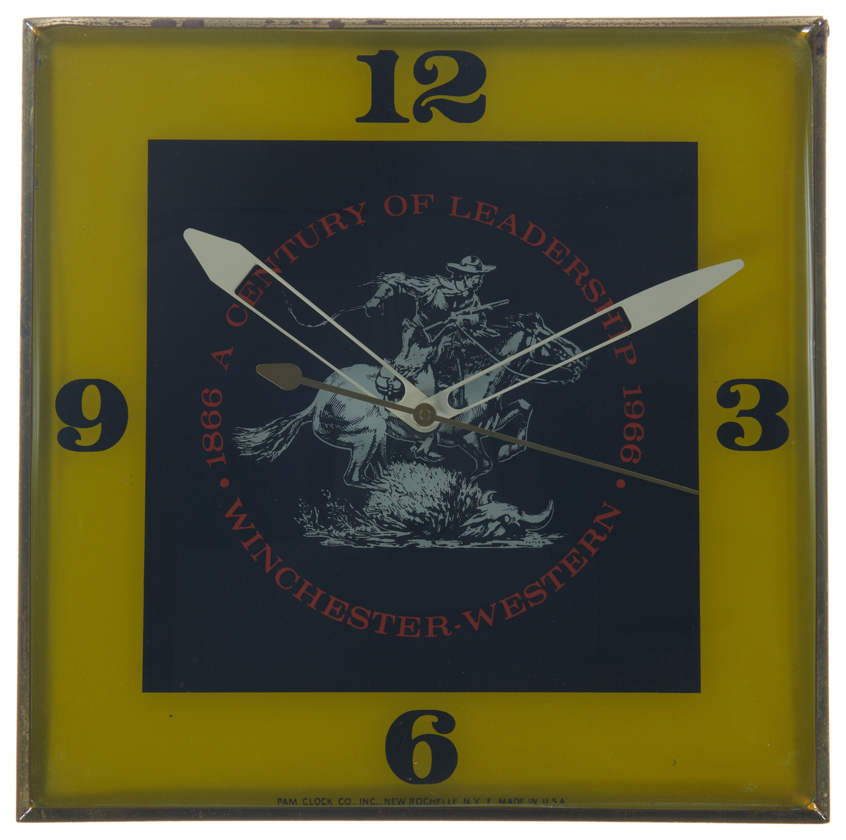 Three Pam Clock Co. Firearm Advertising Clocks Rock Island Auction