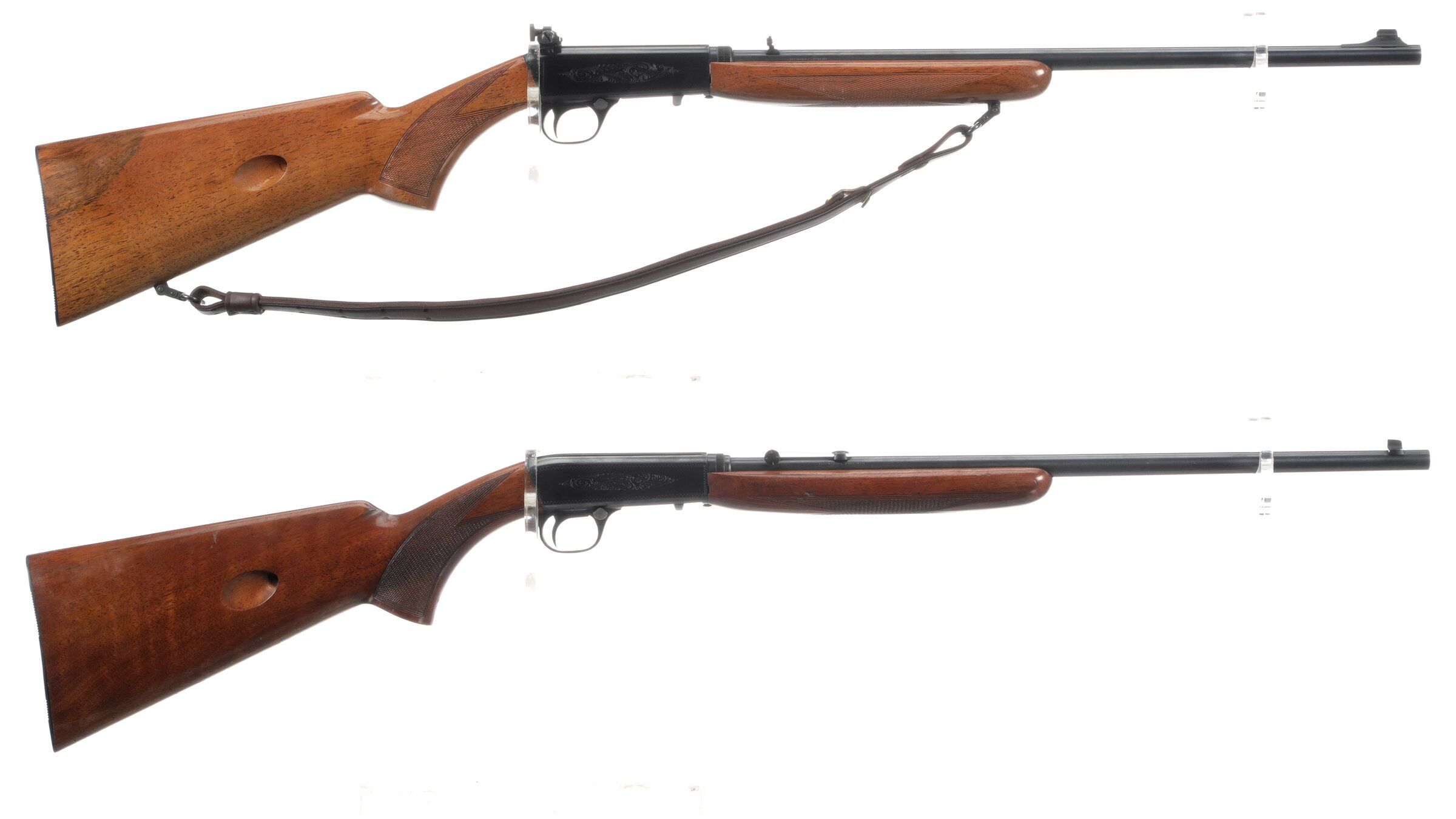 Two Belgian Browning .22 Auto SemiAutomatic Rifles Rock Island Auction