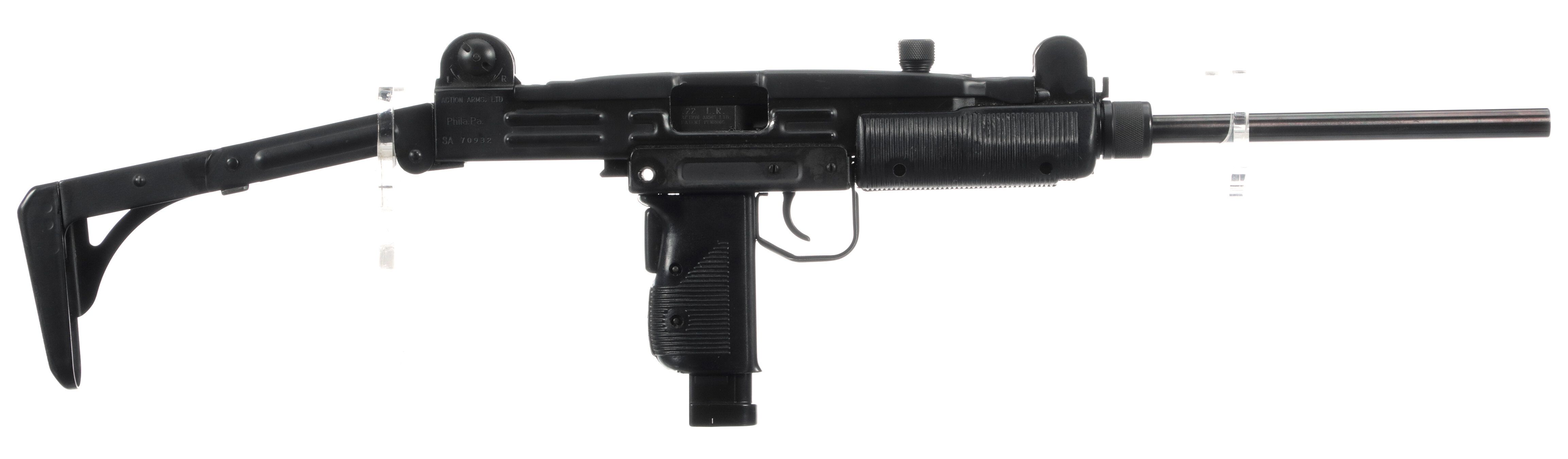 I.M.I./Action Arms Model B Uzi SemiAutomatic Rifle in .22 LR Rock Island Auction