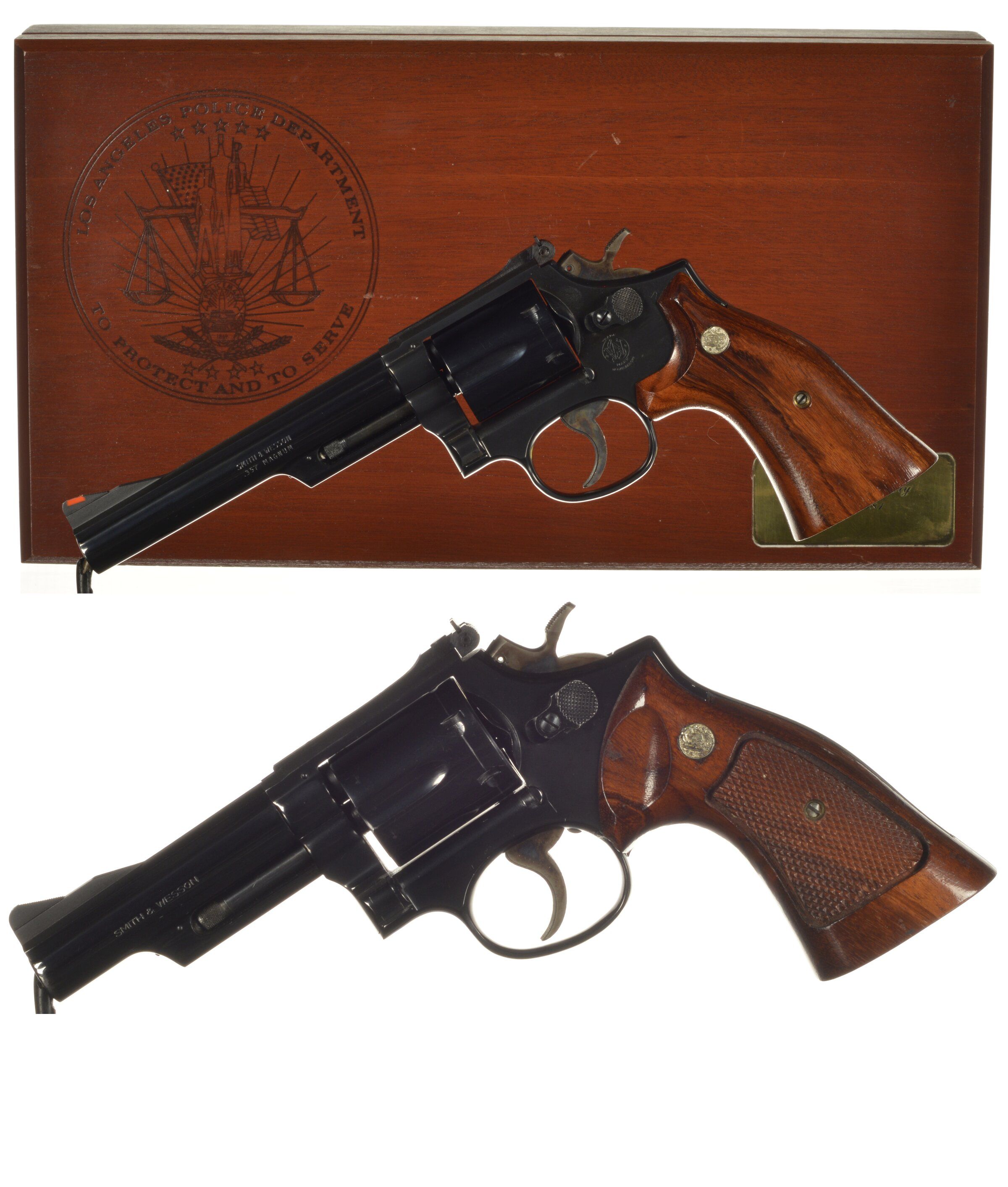 Two Smith And Wesson Model 19 Double Action Revolvers Rock Island Auction