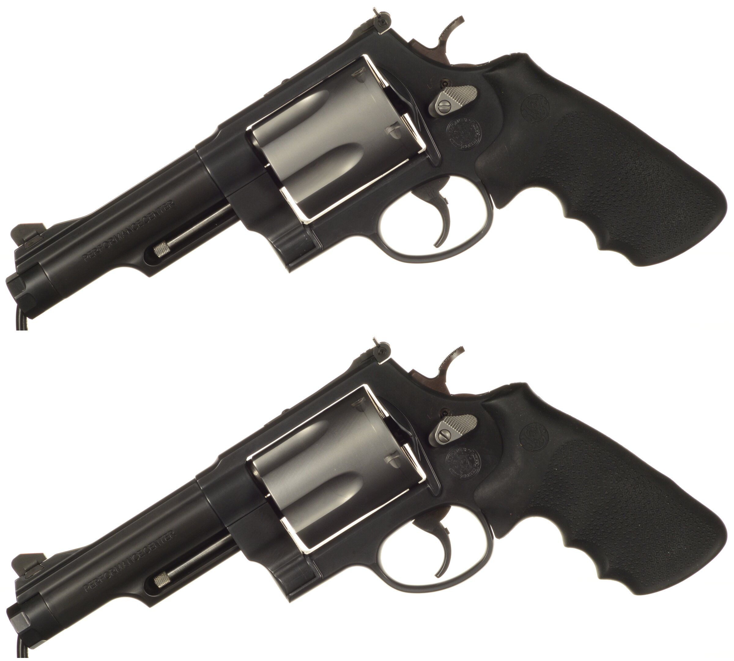 Two Smith & Wesson Model 500 Double Action Revolvers with Boxes Rock