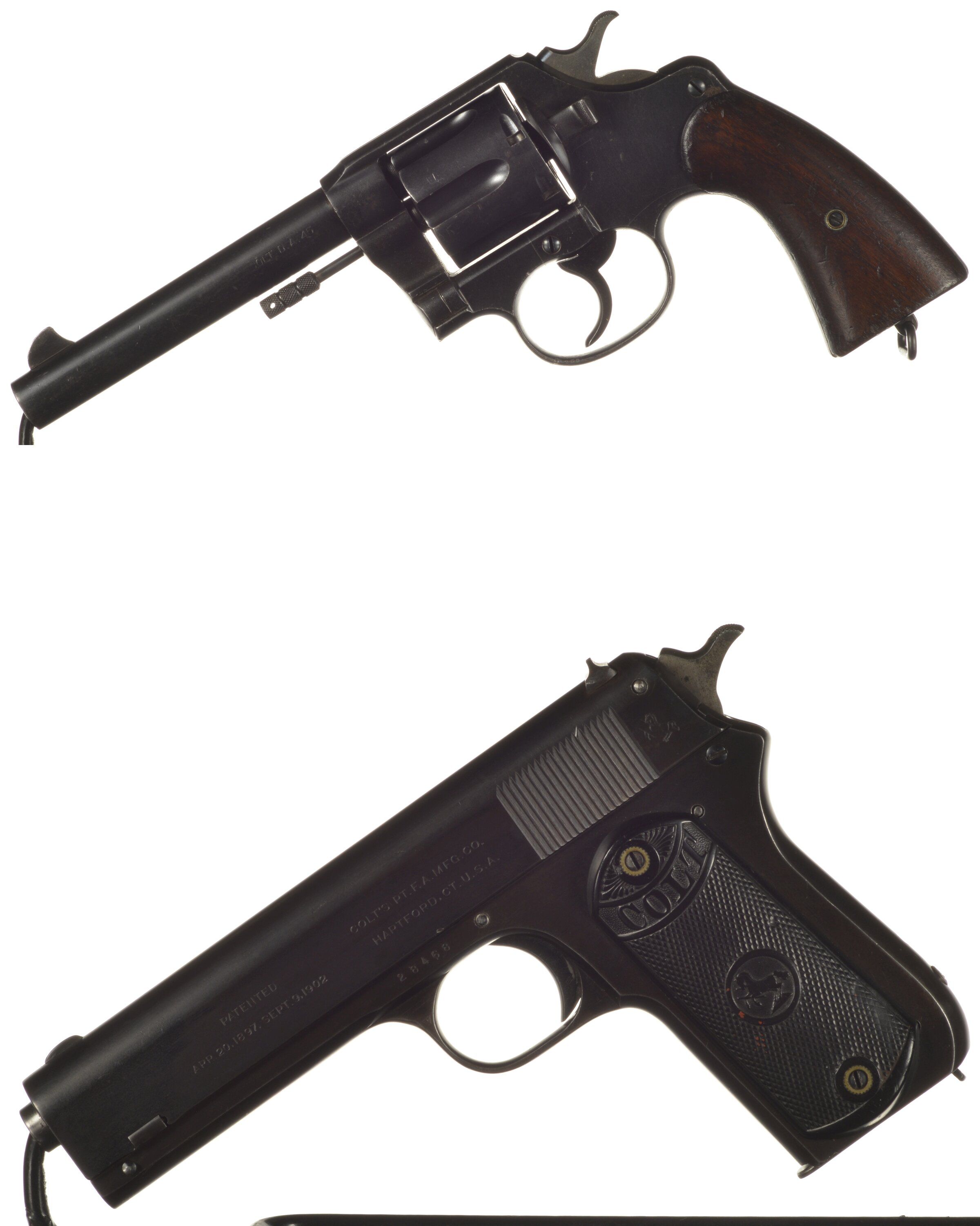 Colt Hand Sign Two Colt Handguns | Rock Island Auction