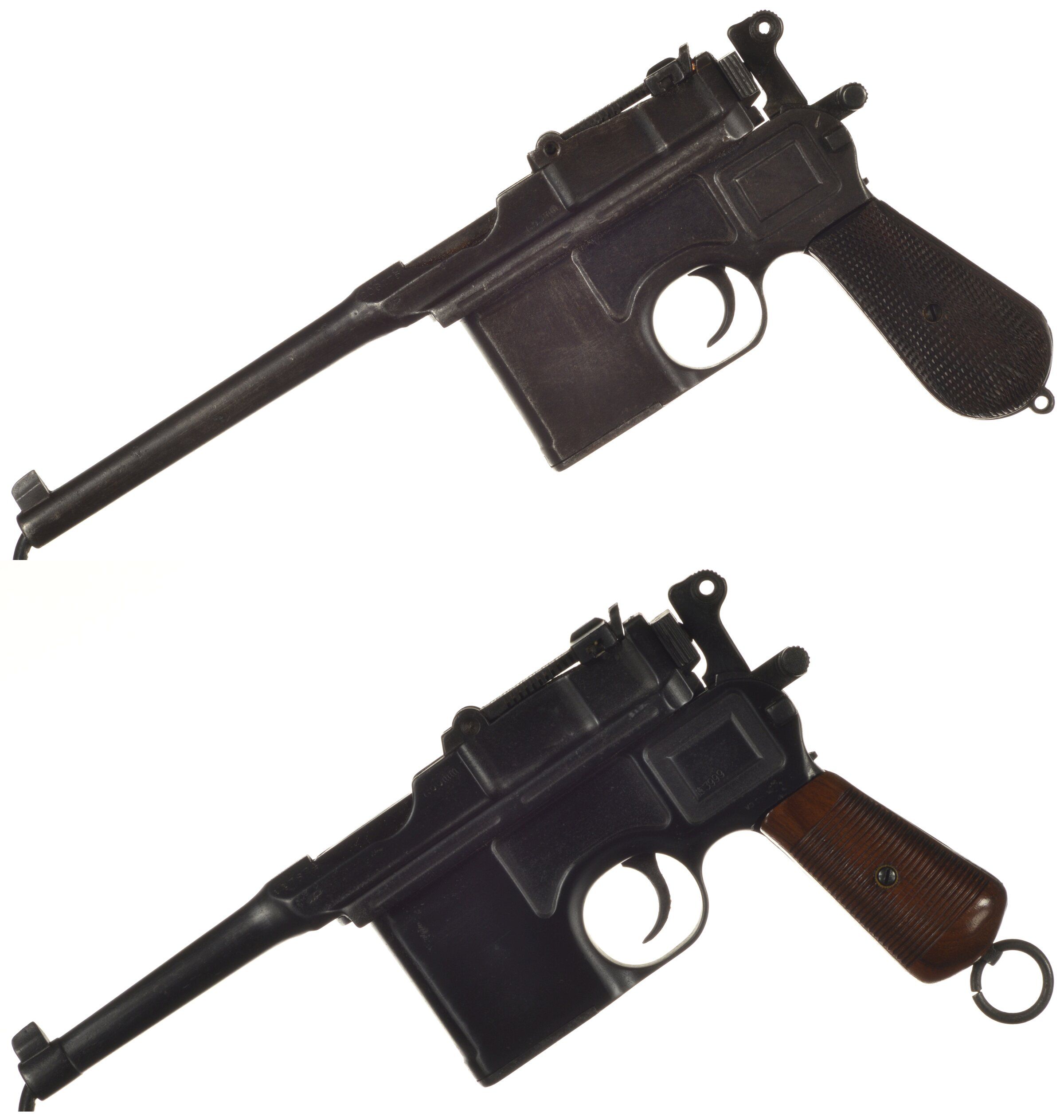 Two Mauser Broomhandle SemiAutomatic Pistols Rock Island Auction