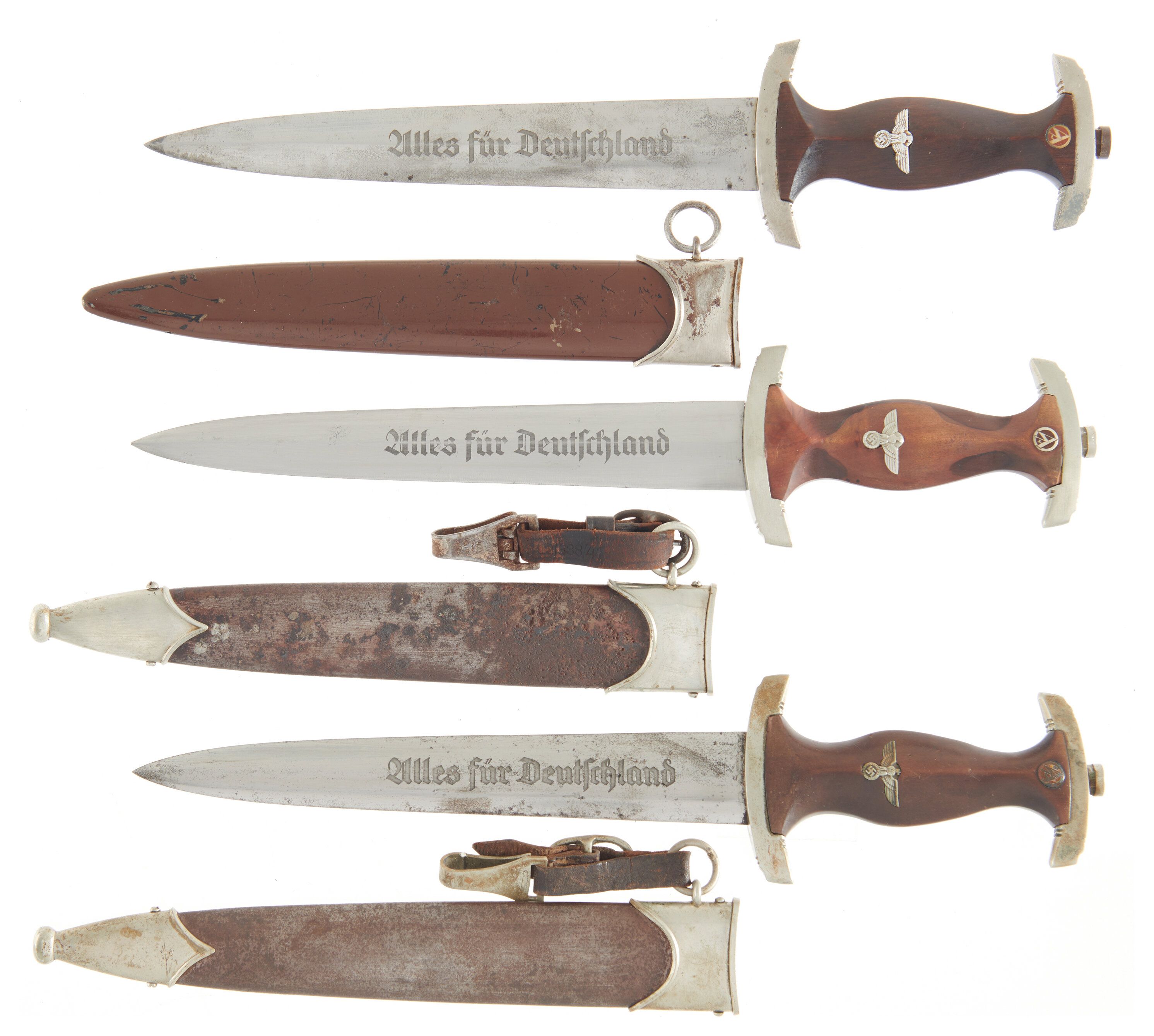 Three German SA Pattern Daggers with Sheaths | Rock Island Auction