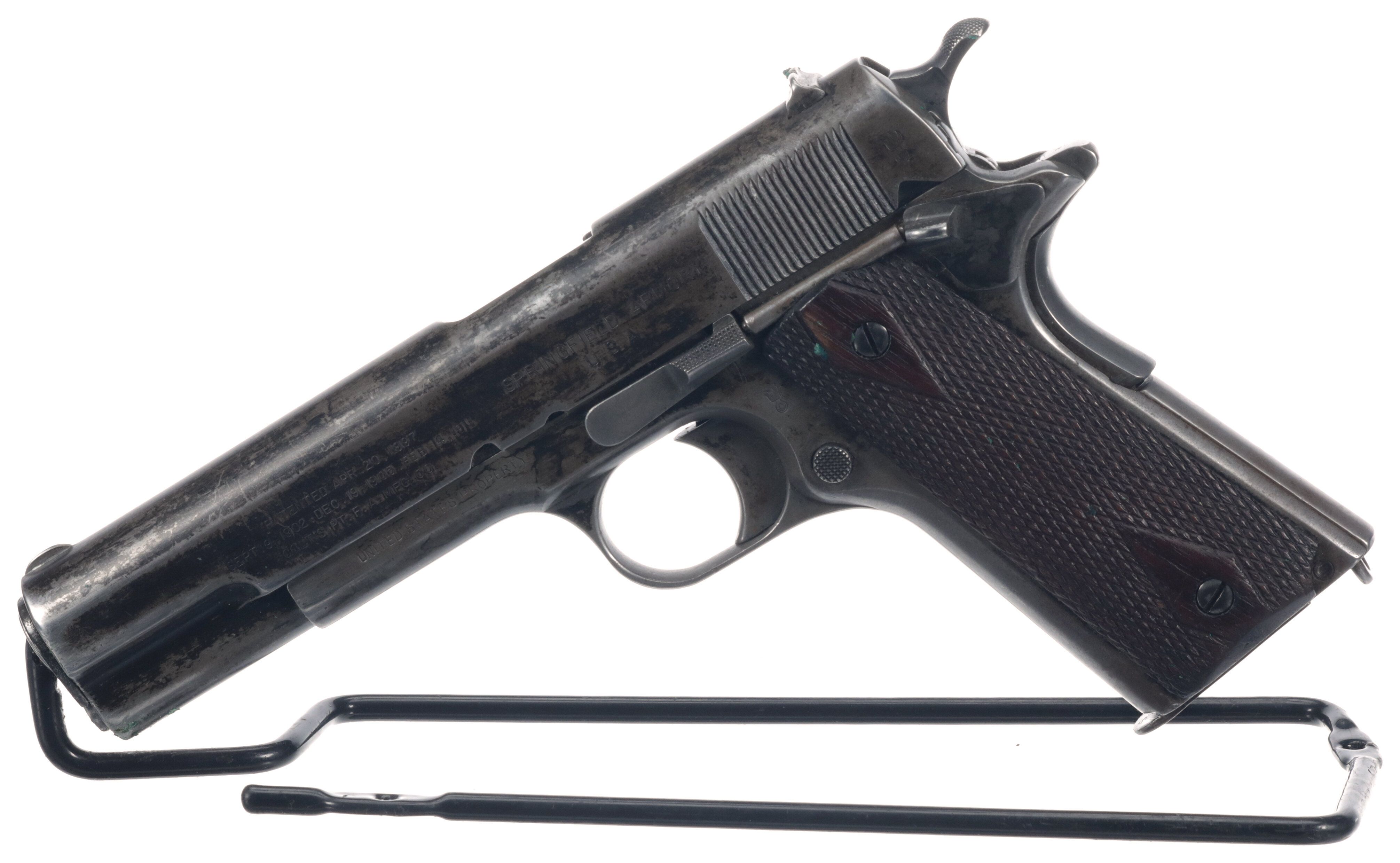 U.S. Springfield 1911 Pistol with Holster, Extra Magazines Rock