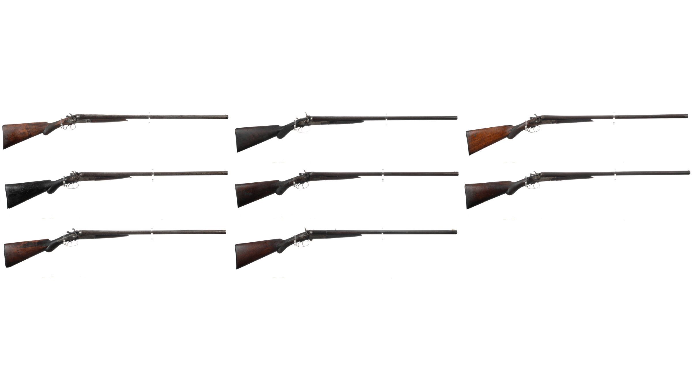 Eight Double Barrel Hammer Long Guns Rock Island Auction