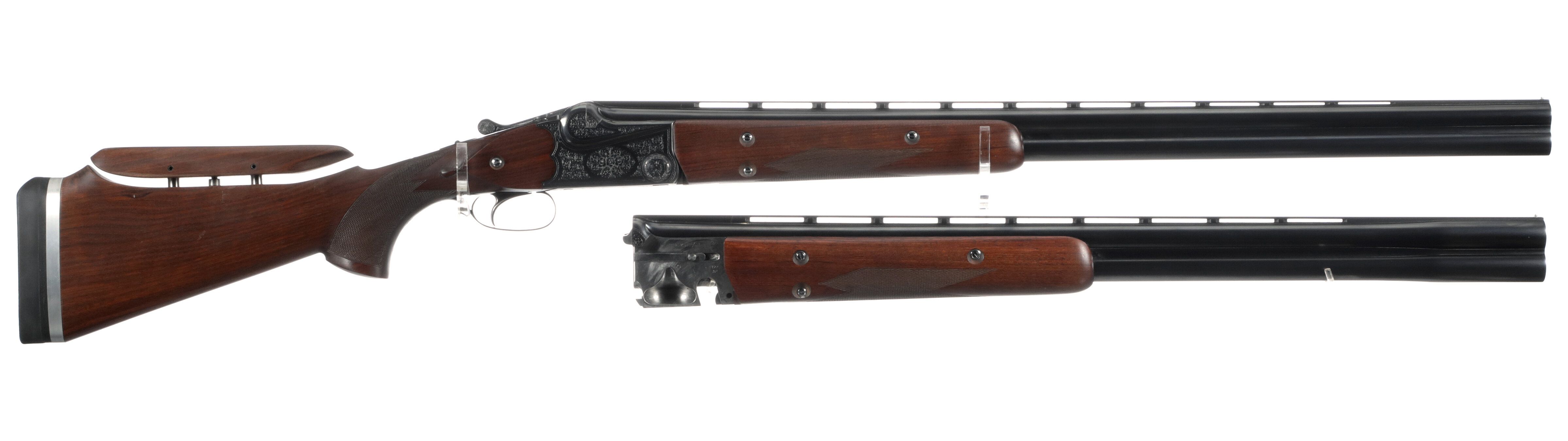Factory Engraved Russian MTs 8 Over/Under Shotgun Two Barrel Set