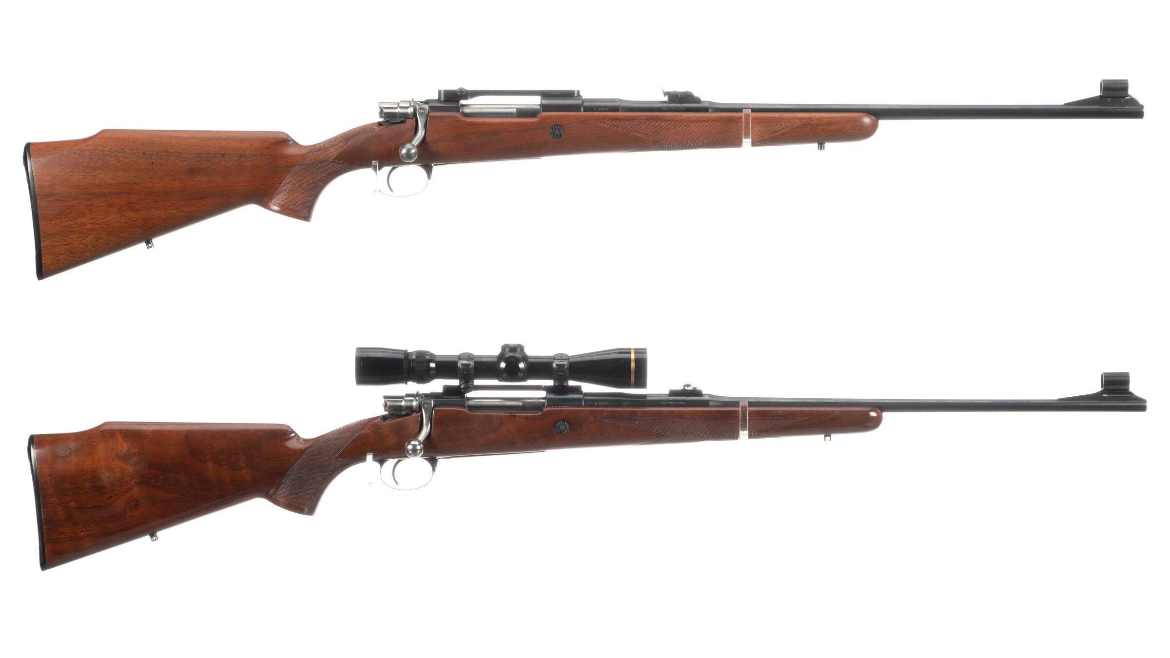 Two Belgian Browning High Power Safari Grade Bolt Action Rifles | Rock ...