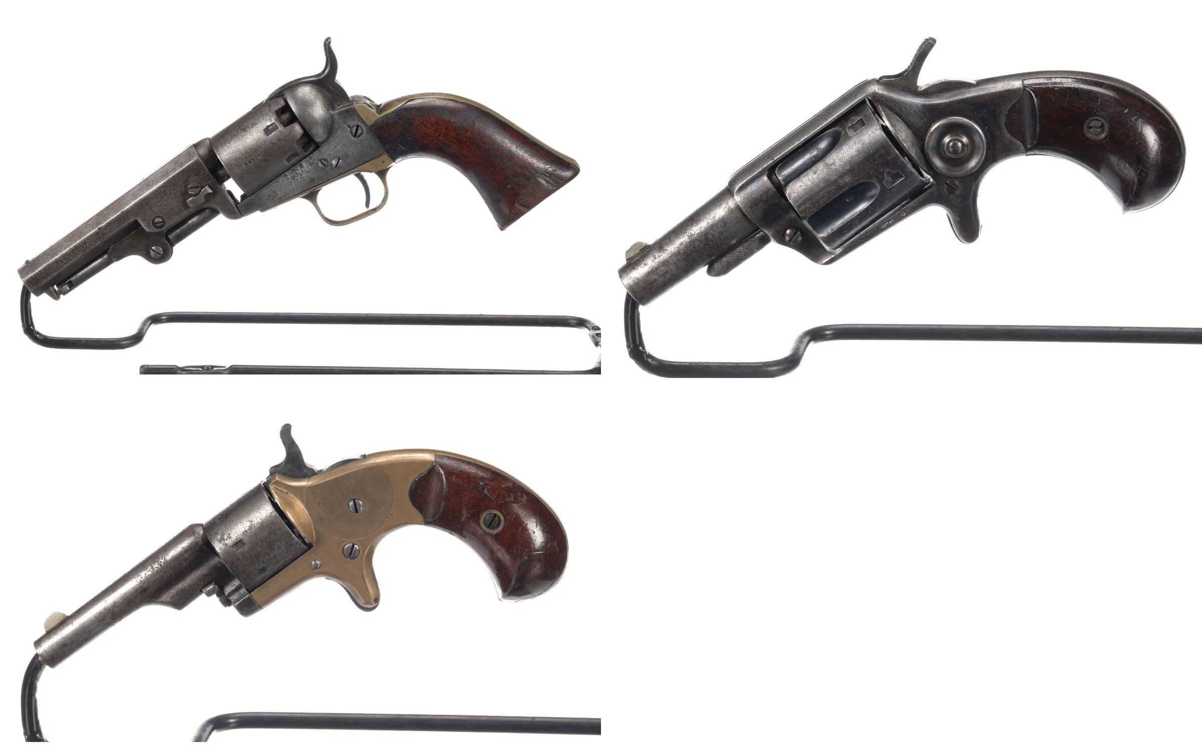 three-antique-colt-single-action-pocket-revolvers-rock-island-auction