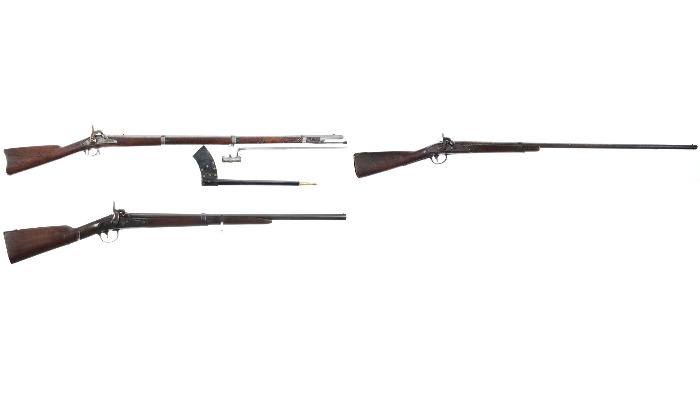 Three U.S. Muzzleloading Percussion Long Arms Rock Island Auction