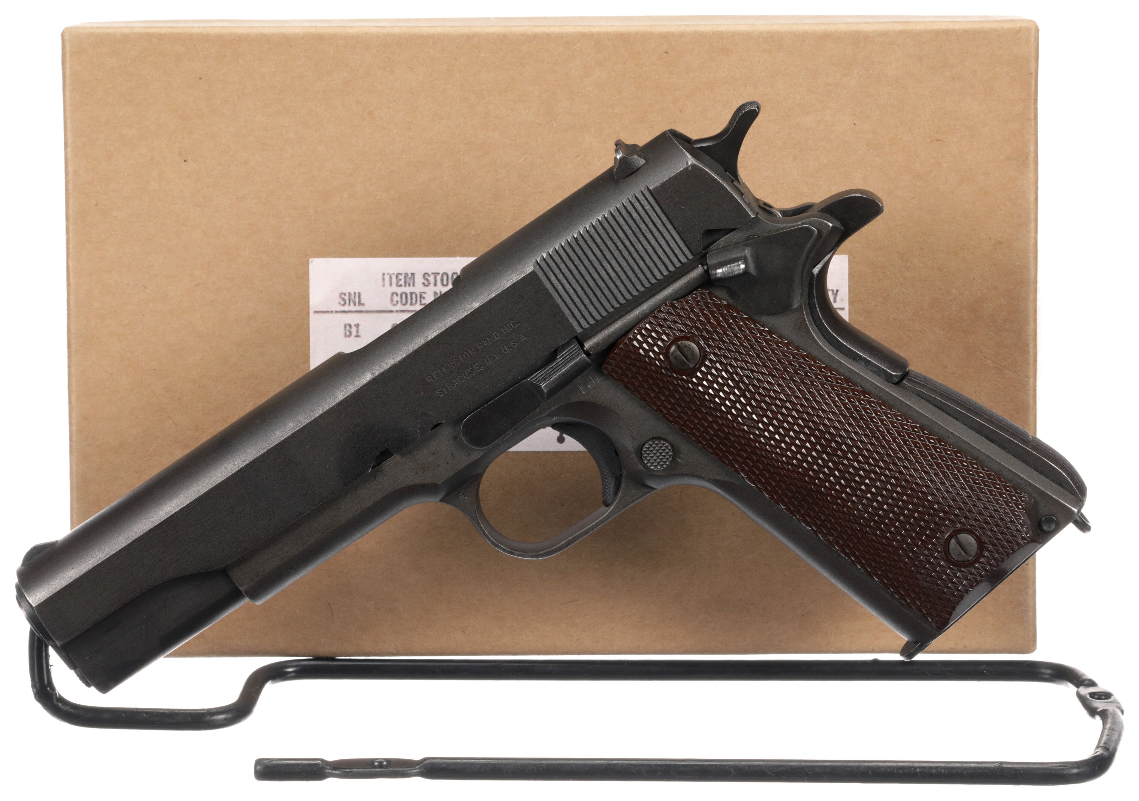 Us Remington Rand Model 1911a1 Pistol With Holster Rock Island Auction 5292