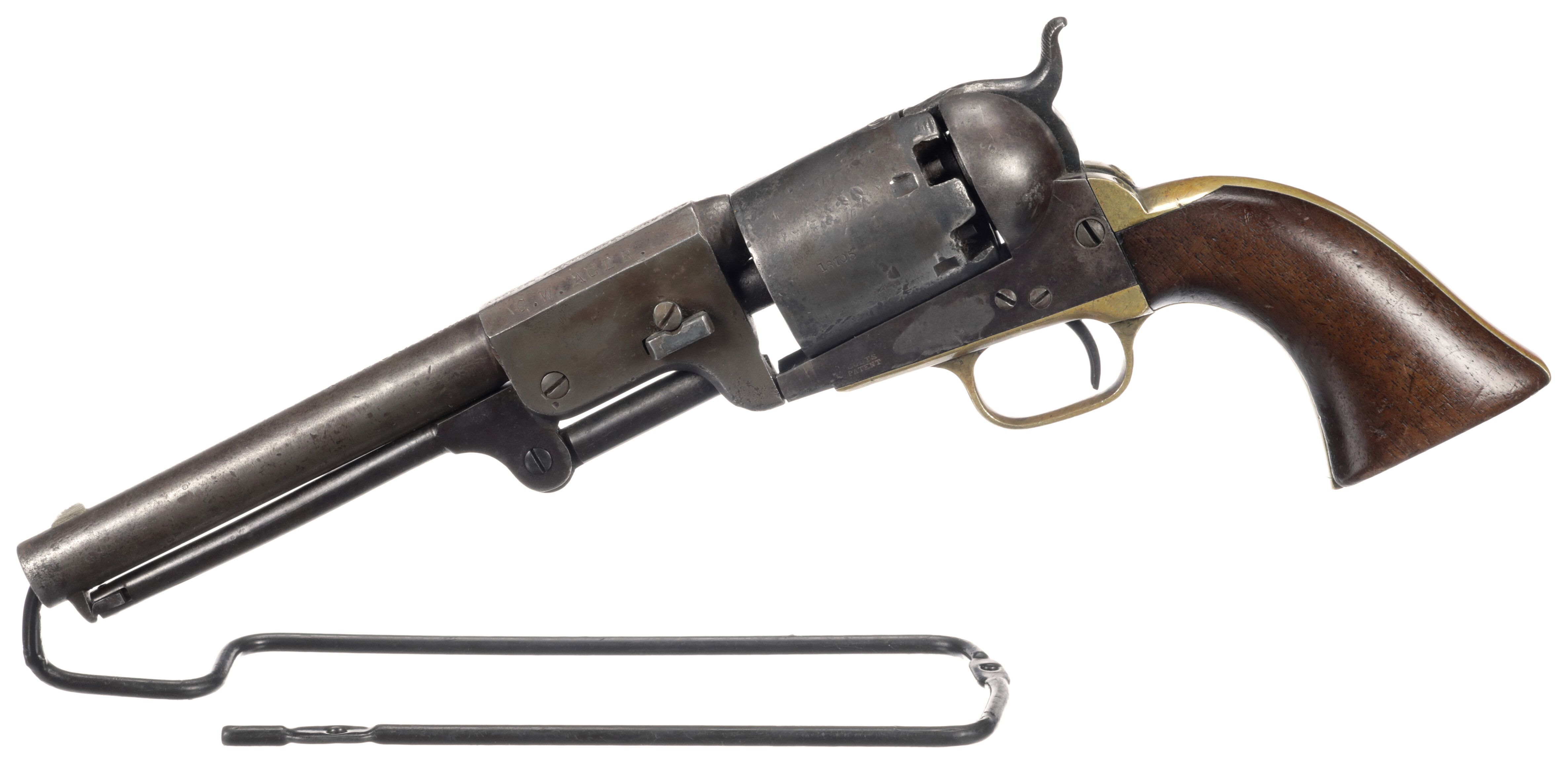 Colt Third Model Dragoon Percussion Revolver with Names | Rock Island ...