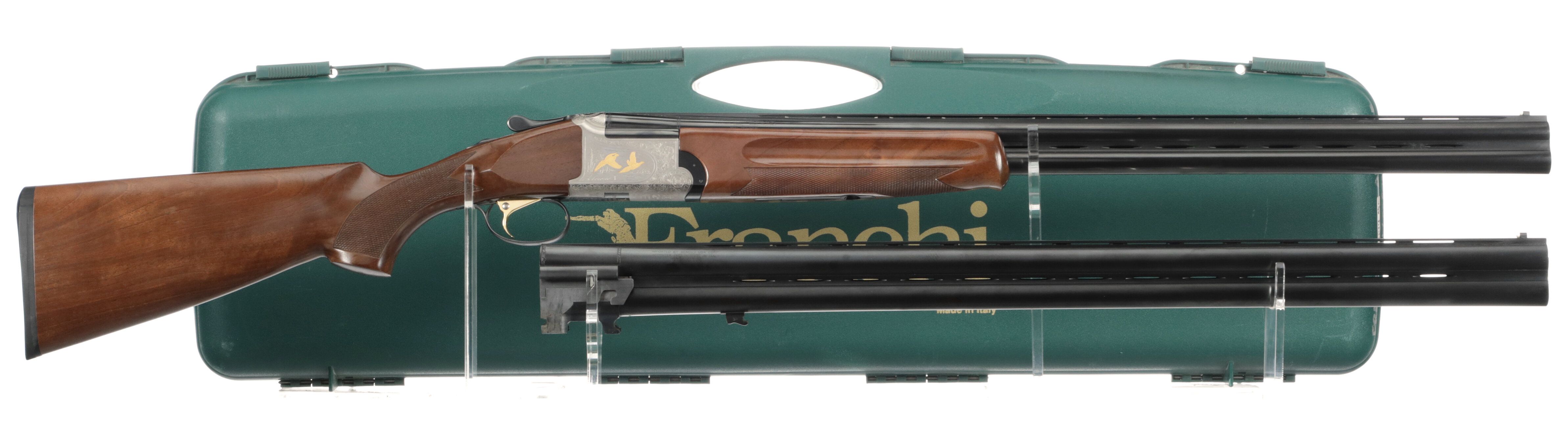 Engraved Franchi Alcione T Over/Under Shotgun Two Barrel Set | Rock ...