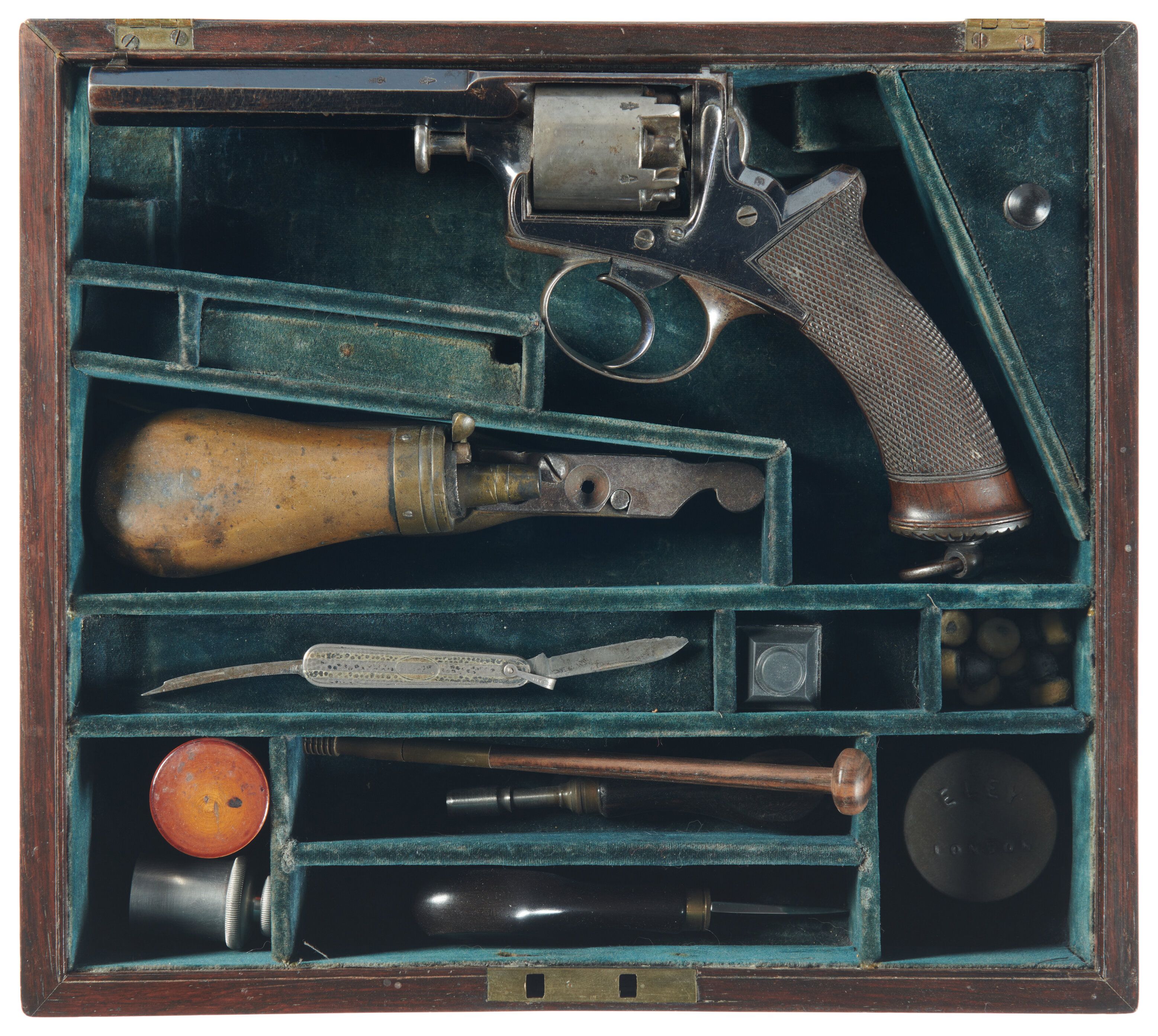 Cased Deane, Adams & Deane Double Action Percussion Revolver | Rock ...