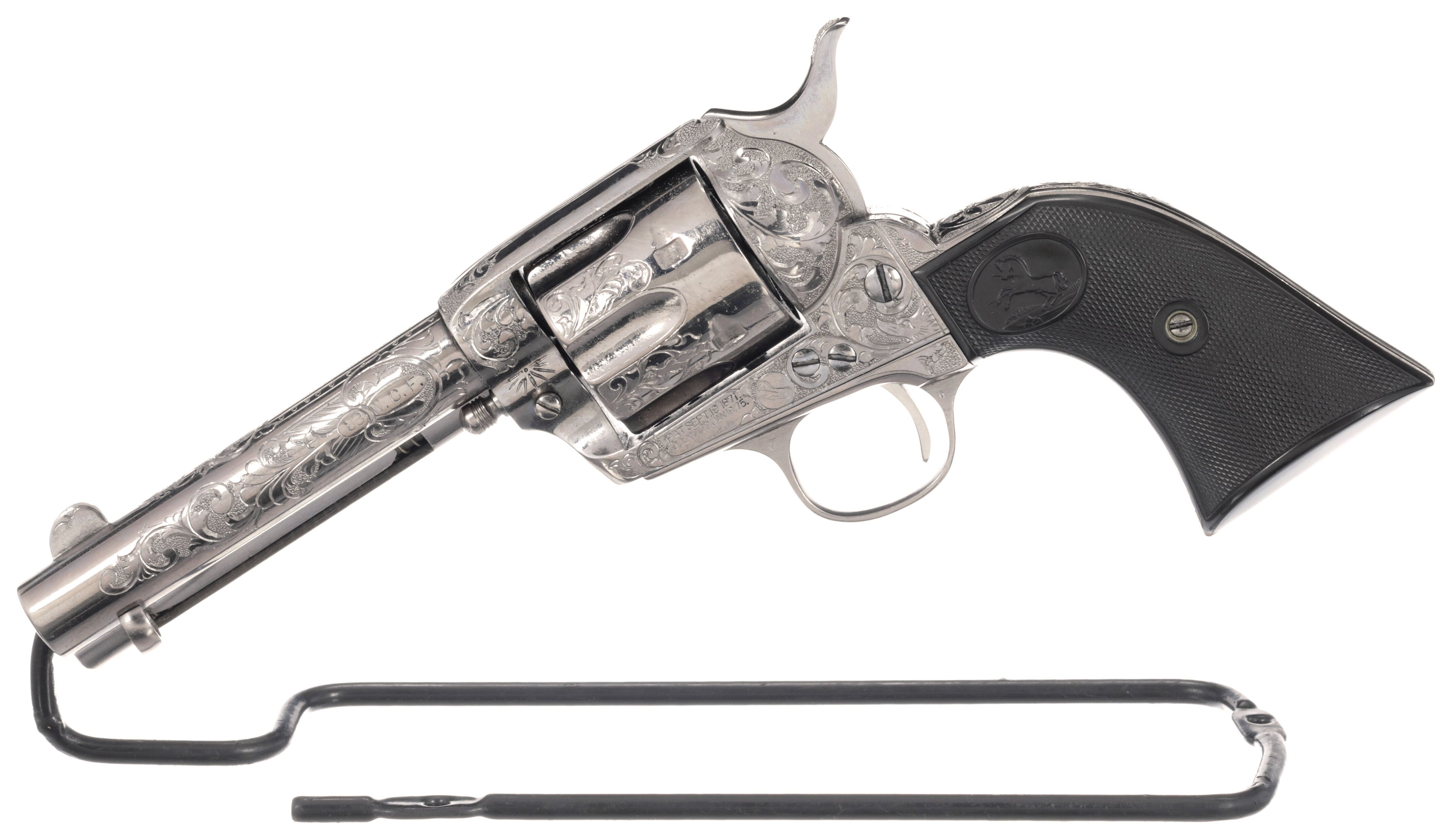 Engraved First Generation Colt Single Action Army Revolver Rock Island Auction 5645