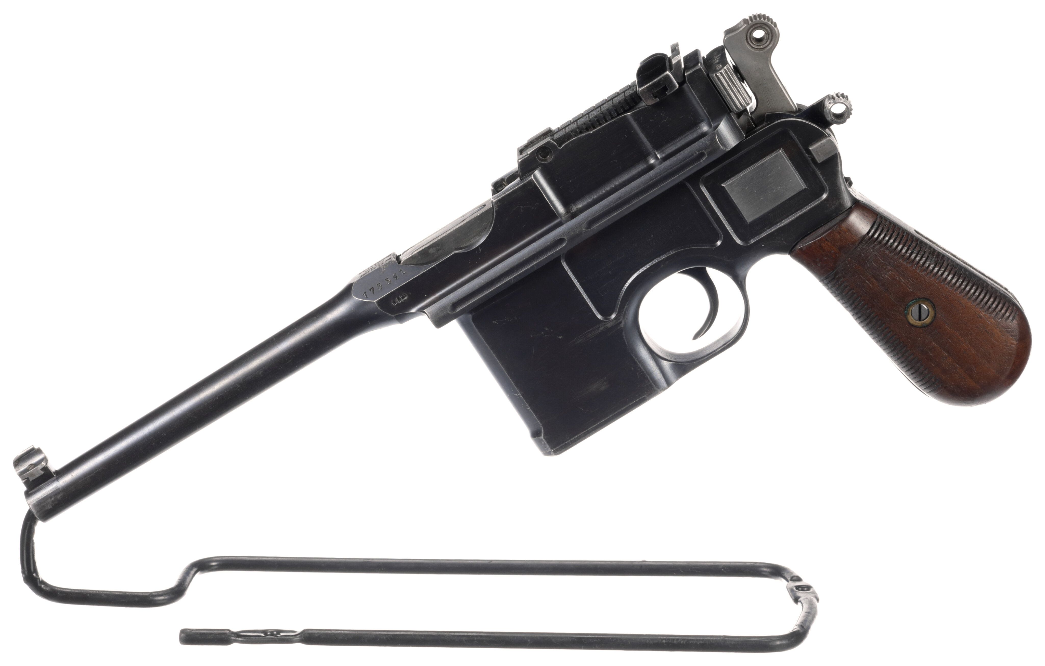 Mauser C96 Broomhandle SemiAutomatic Pistol with Shoulder Stock Rock