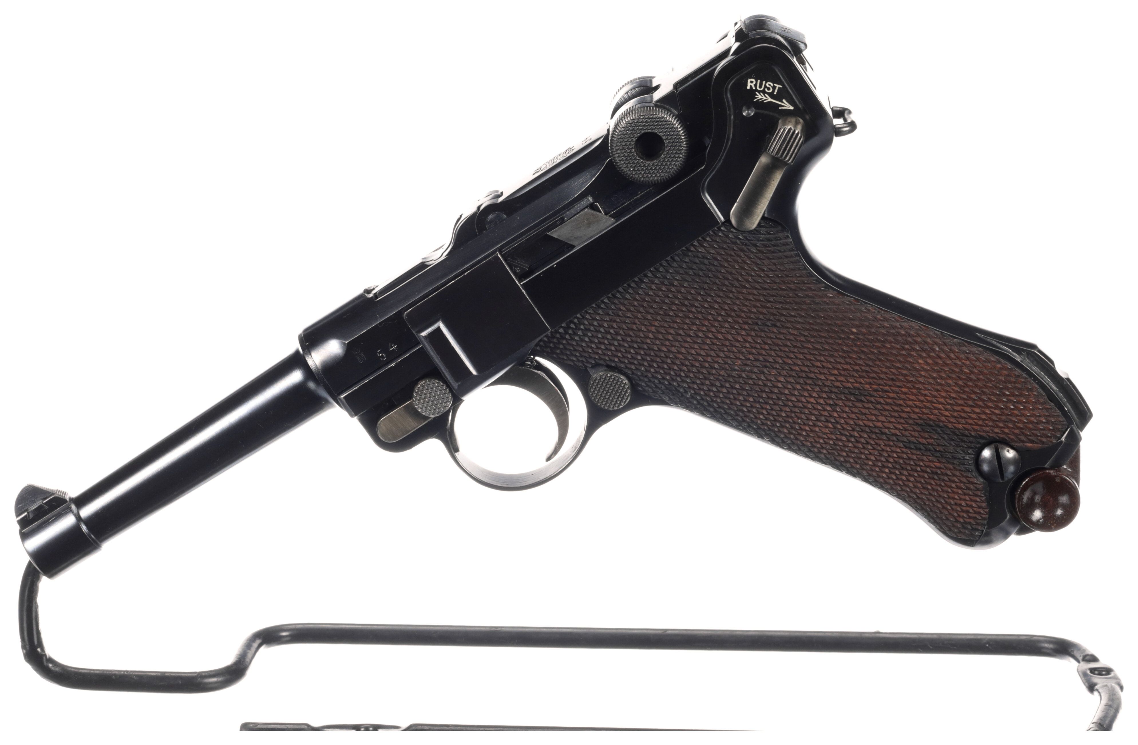 DWM Blank Chamber Luger Pistol with Dutch Markings | Rock Island Auction