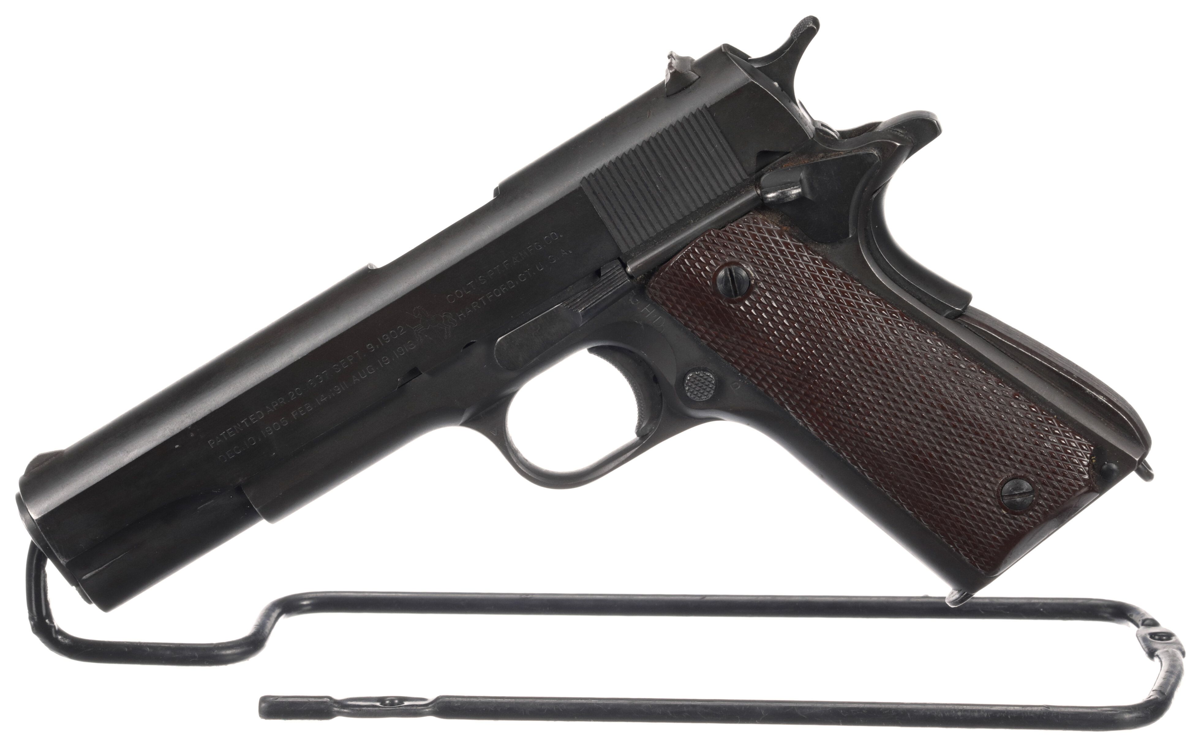 Inscribed Us World War Ii Colt Model 1911a1 Pistol Rock Island Auction 0293