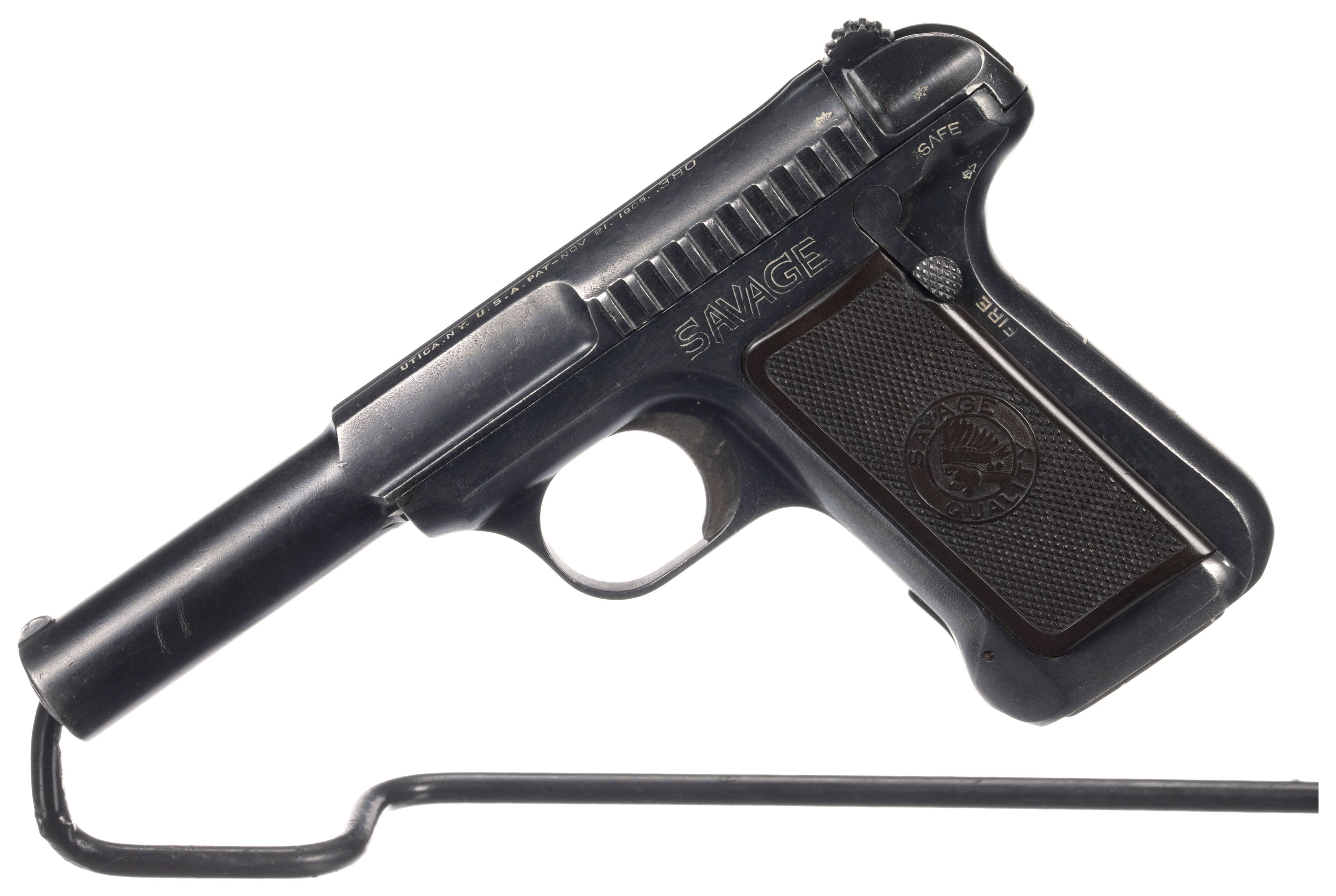 British Proofed Savage Model 1907 Pistol With Factory Letter Rock colt-model-1903-pocket-hammerless-semi-automatic-pistol-rock-island