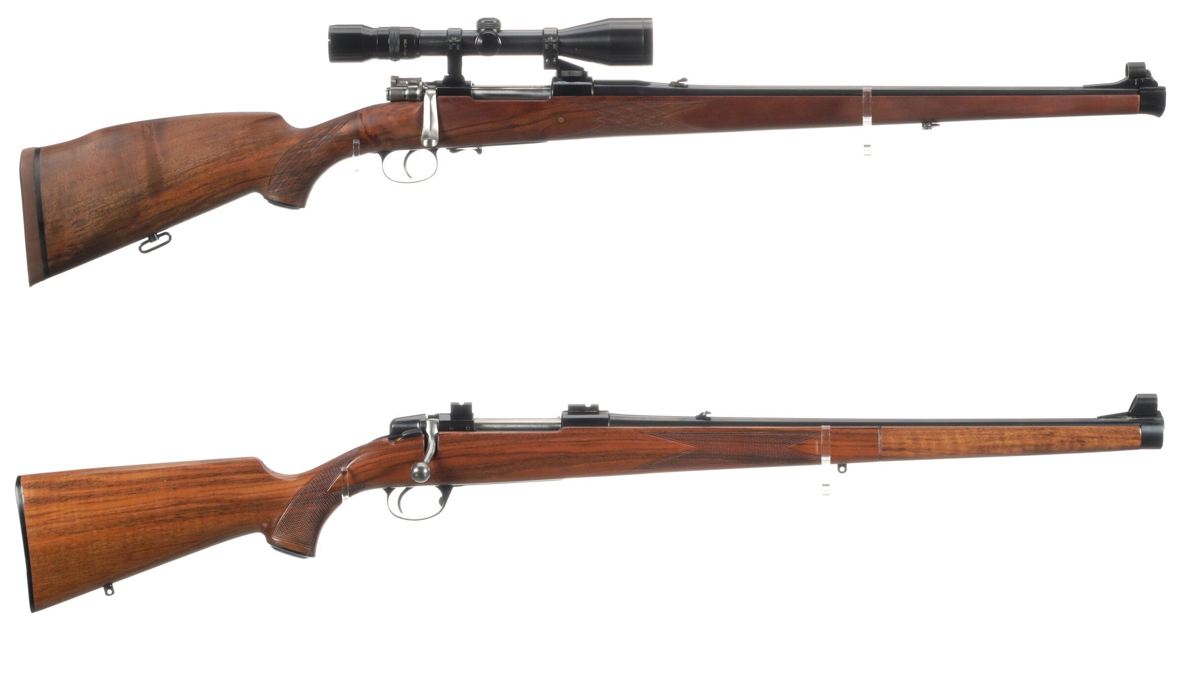 Two Bolt Action Rifles with Mannlicher Stocks | Rock Island Auction