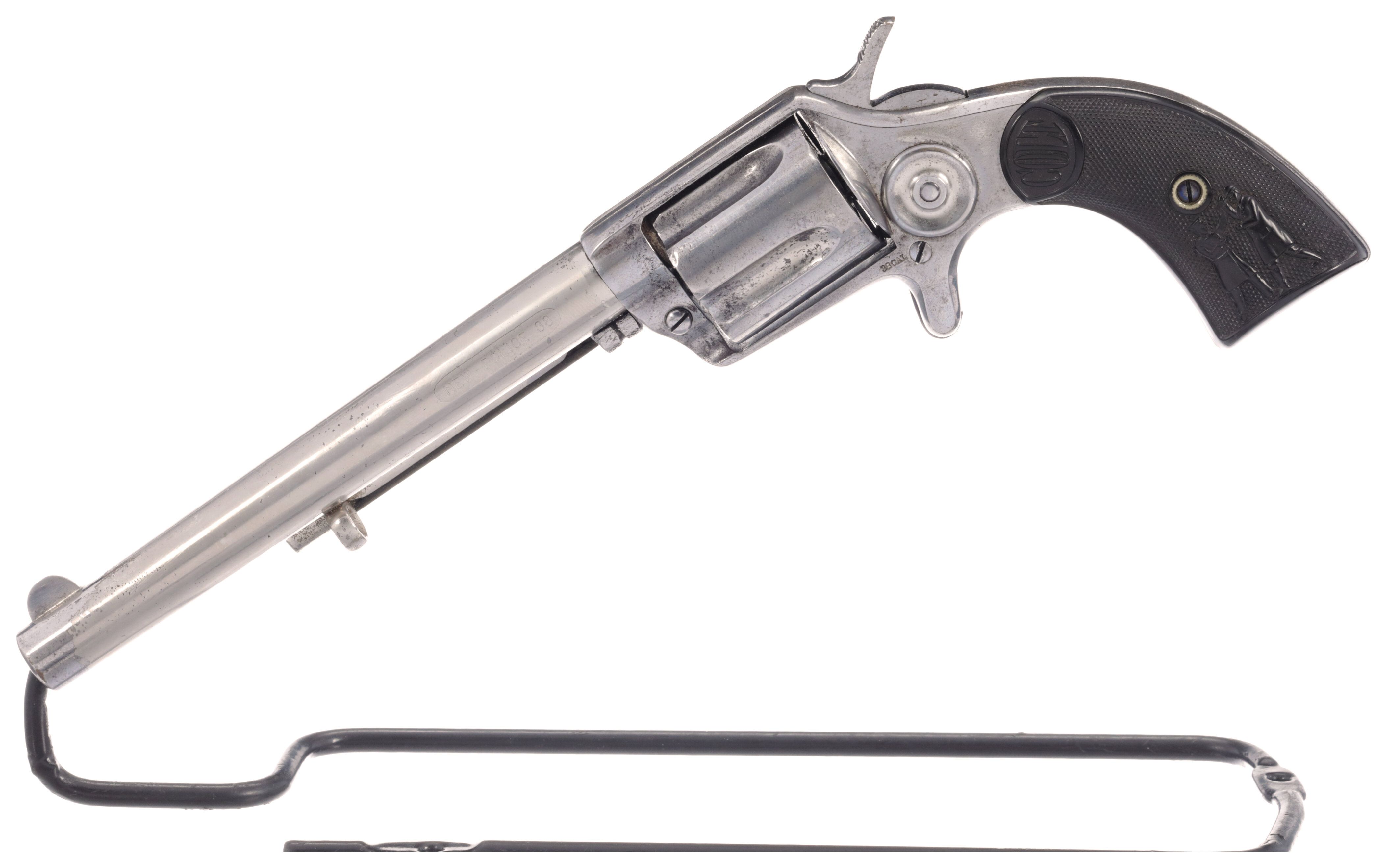 Etched Panel Colt New Police "Cop and Thug" Revolver Rock Island Auction