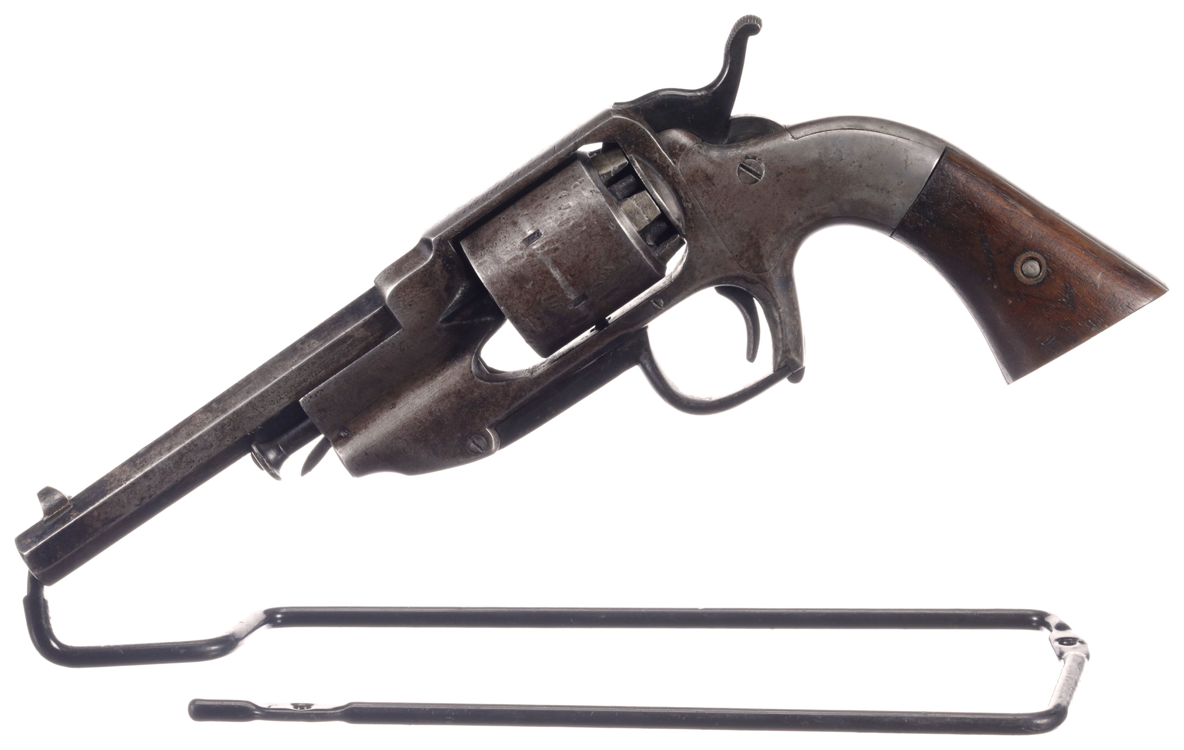 Wheelock Revolving Rifle R. Howard Wallace Presentation Allen & Wheelock Revolver | Rock Island ...