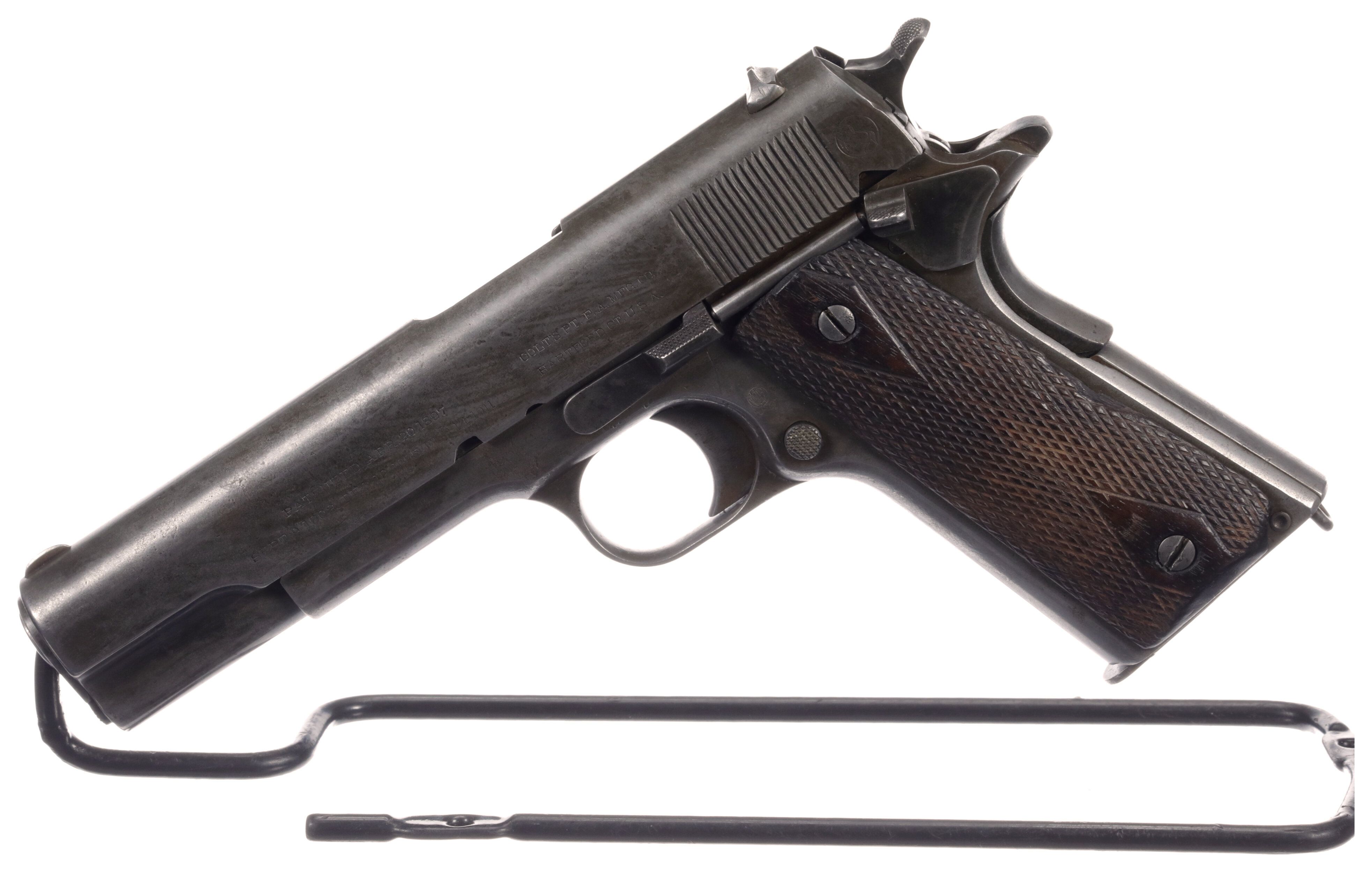 Us Colt Model 1911 Semi Automatic Pistol Rock Island Auction 4541