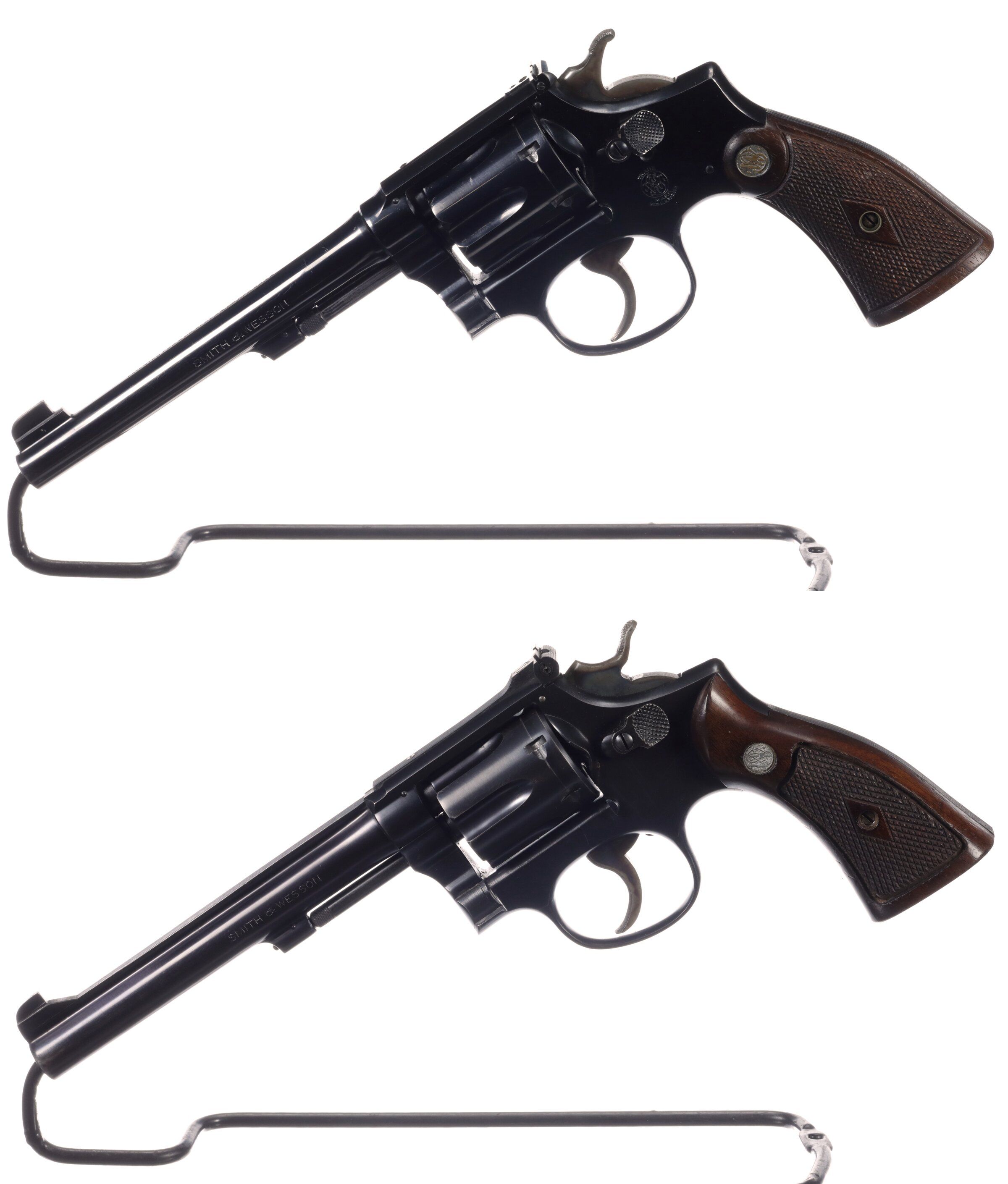 Two Smith & Wesson K-22 Double Action Revolvers | Rock Island Auction