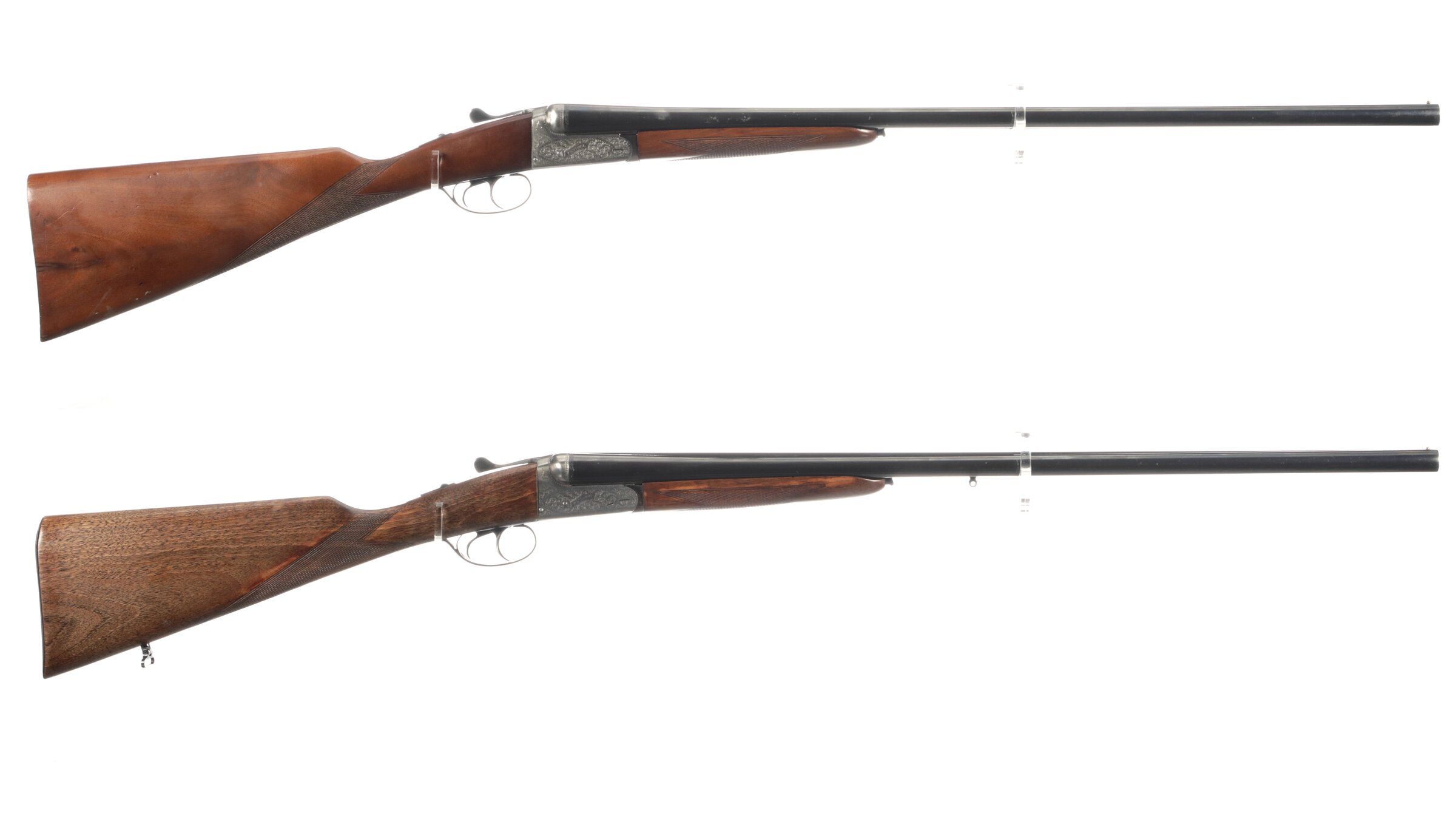 Two Factory Engraved 20 Gauge Zabala Kestrel Boxlock Shotguns