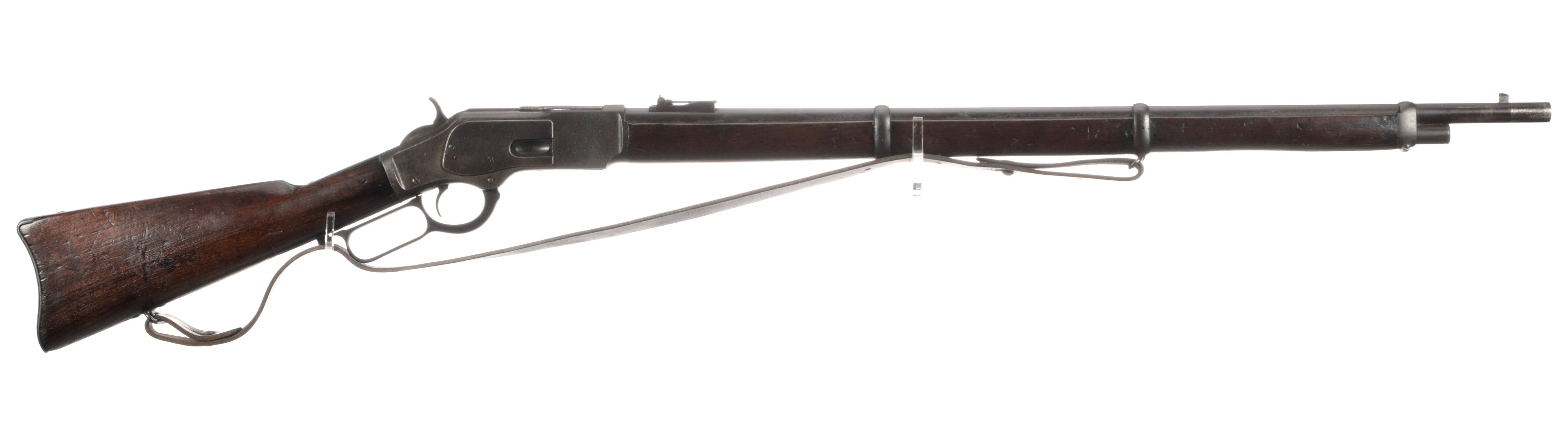 Winchester model 1873 lever action musket rock island auction