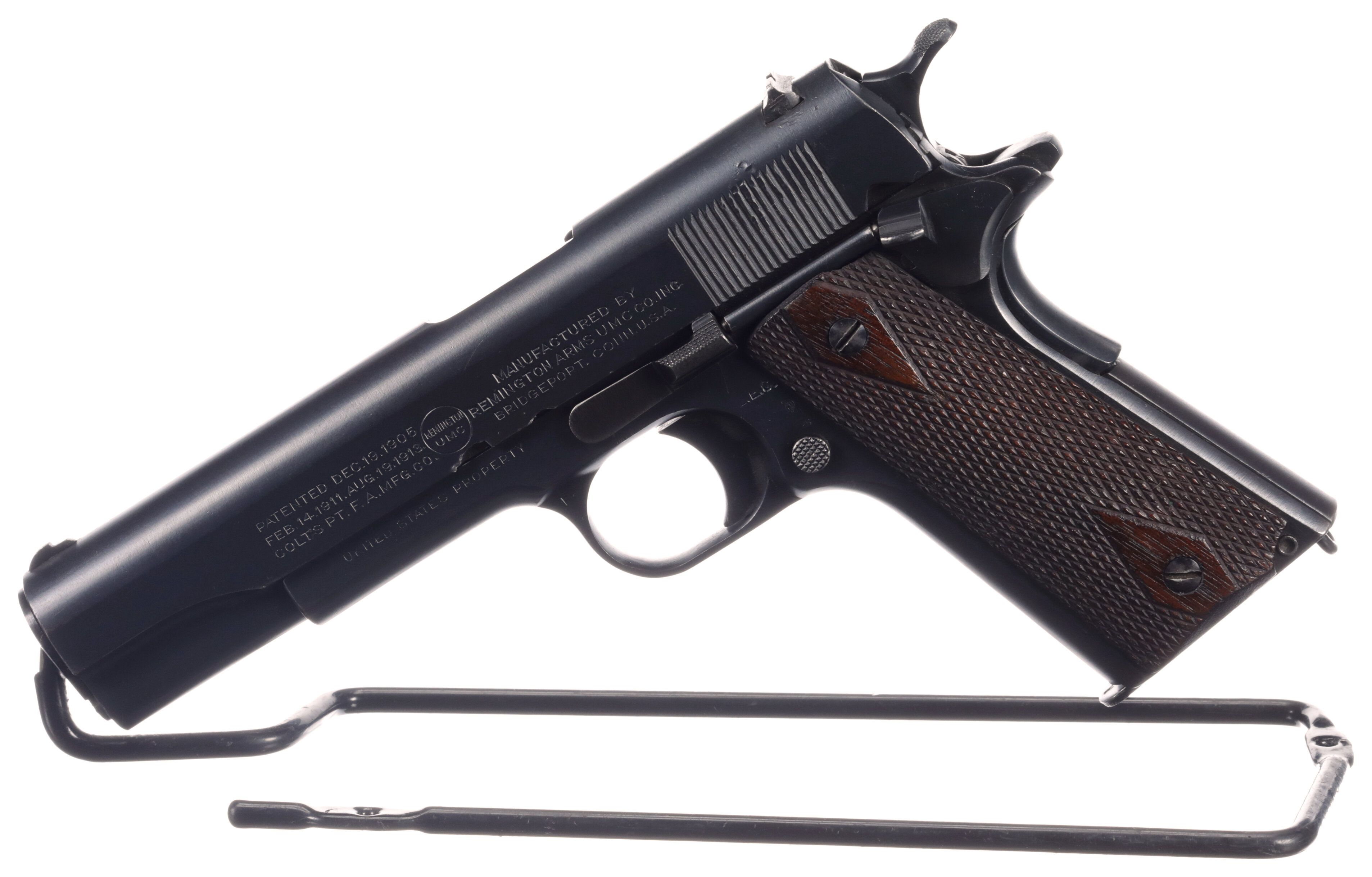 Us Remington Umc 1911 Semi Automatic Pistol Rock Island Auction 5702
