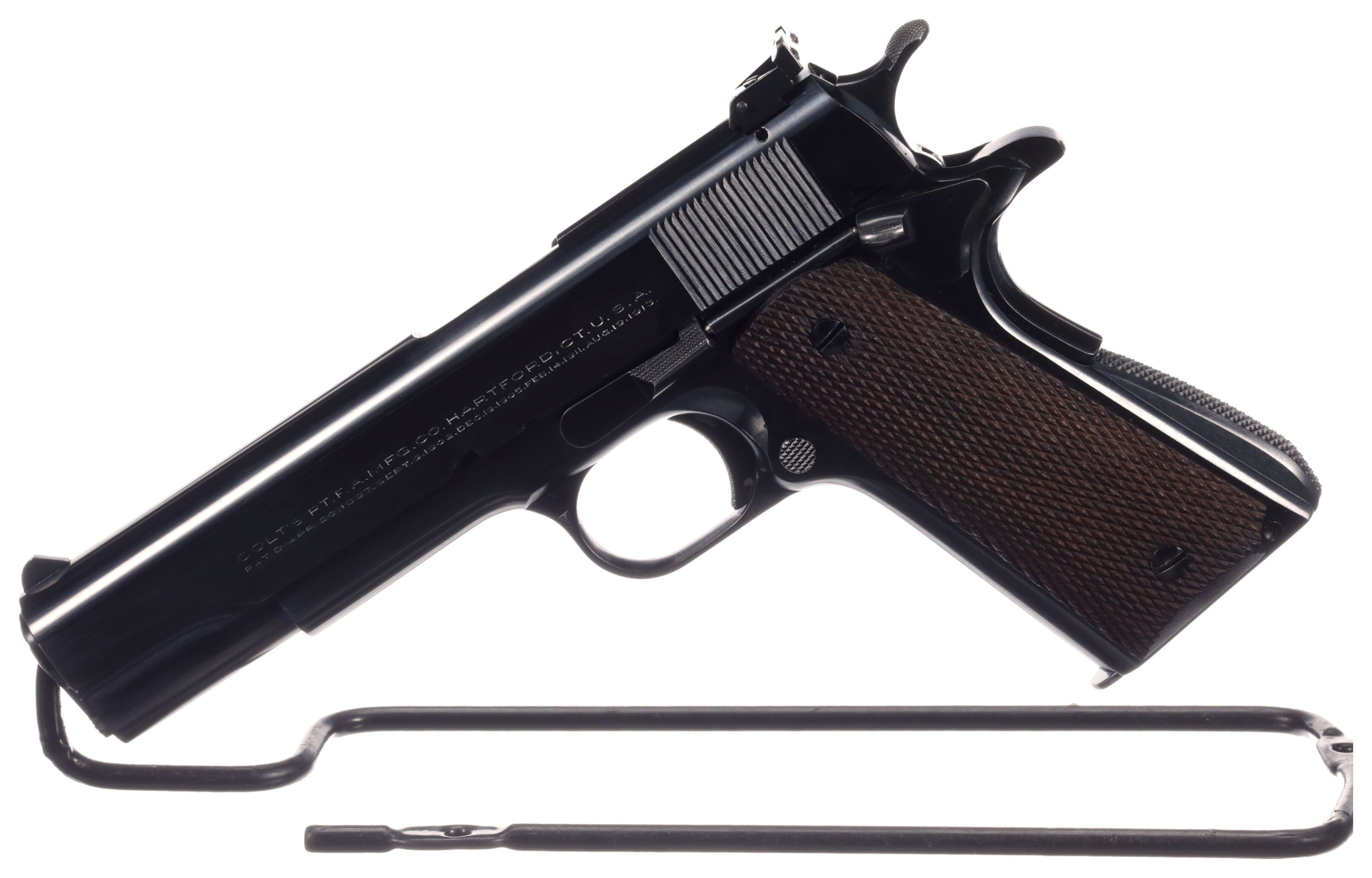Pre-WWII Colt Government Model National Match Pistol | Rock Island