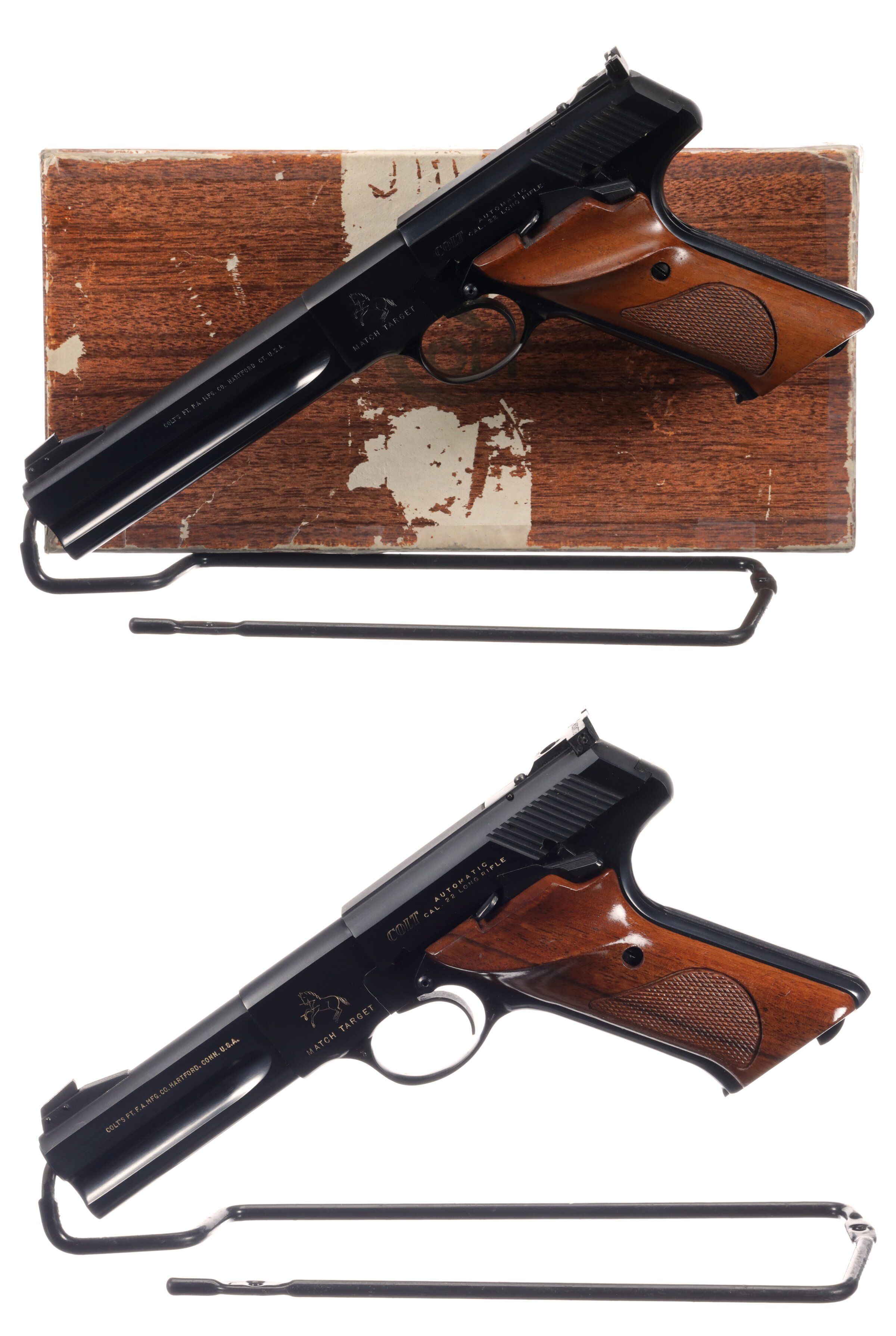 Two Colt Third Series Woodsman Match Target Pistols | Rock Island Auction