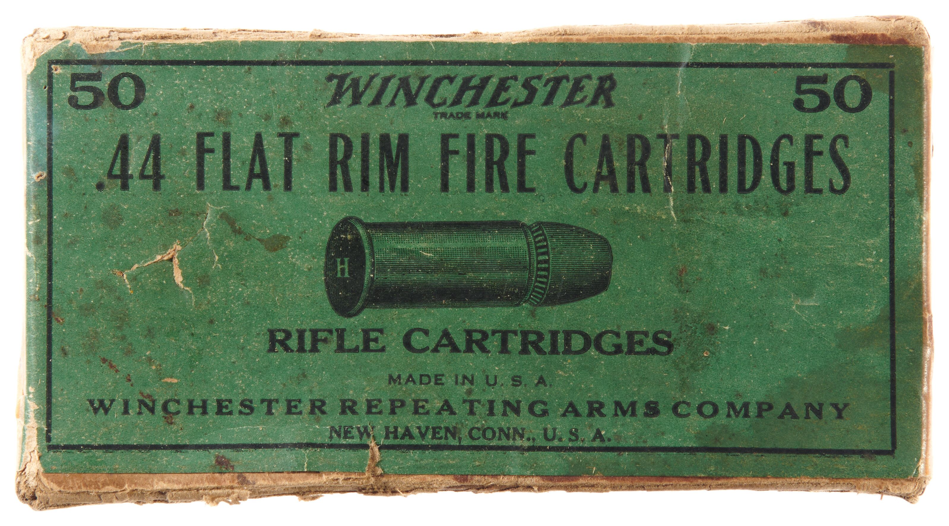 Box of Winchester .44 Flat Rimfire Ammunition Rock Island Auction