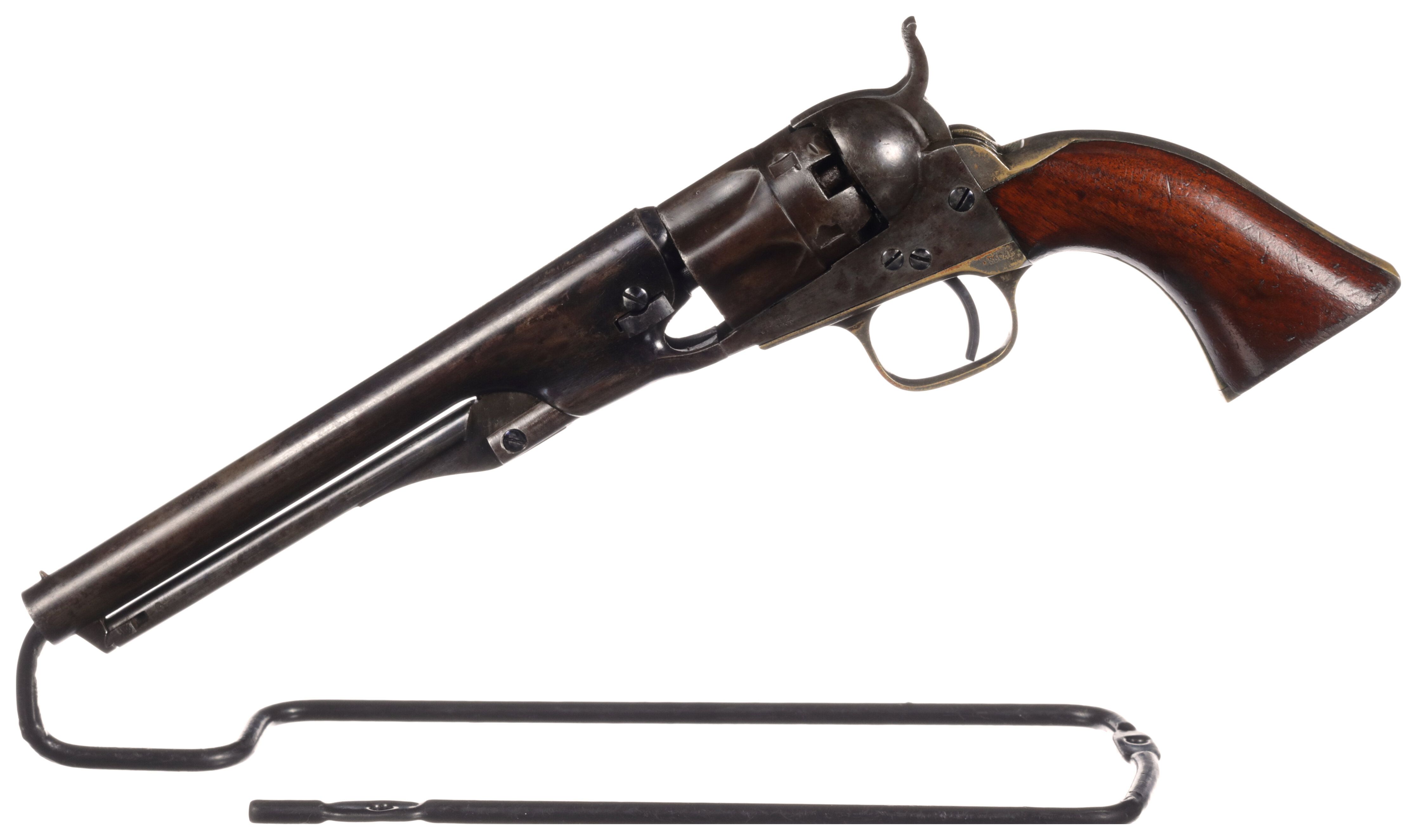 Civil War Era Colt Model 1862 Police Percussion Revolver | Rock Island ...