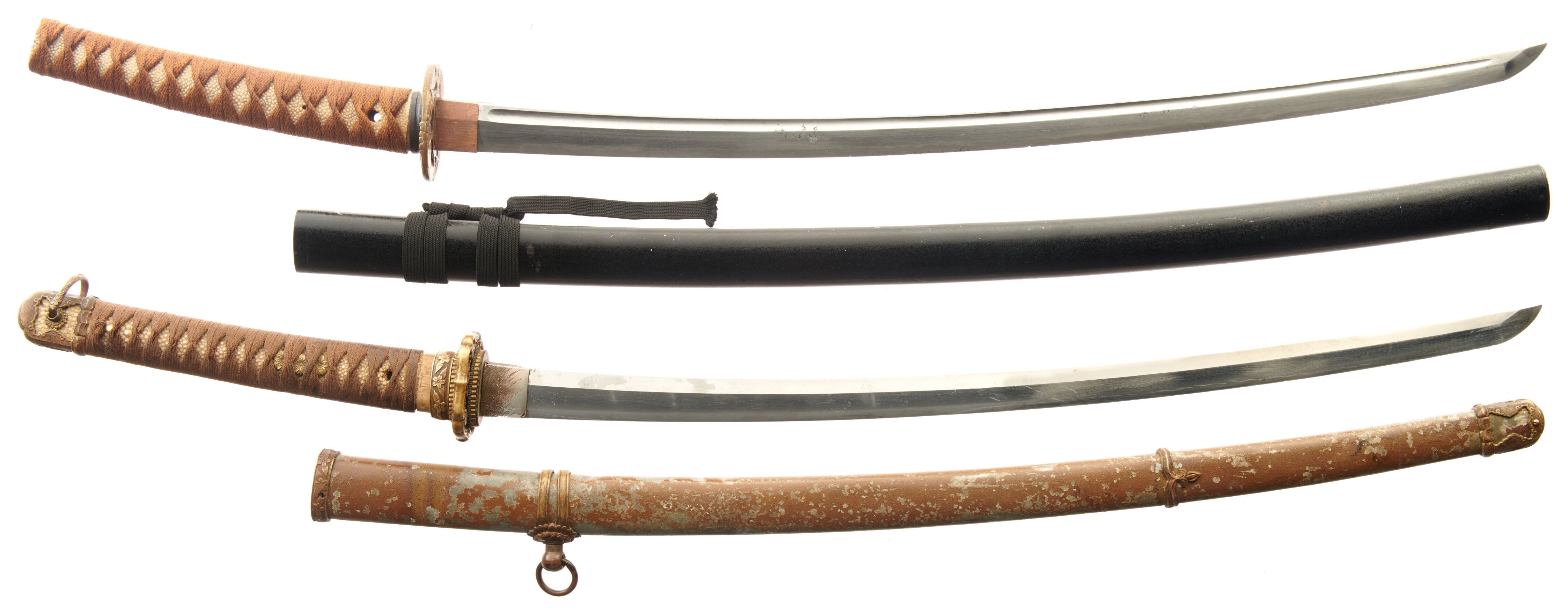Two Signed Japanese Swords Rock Island Auction