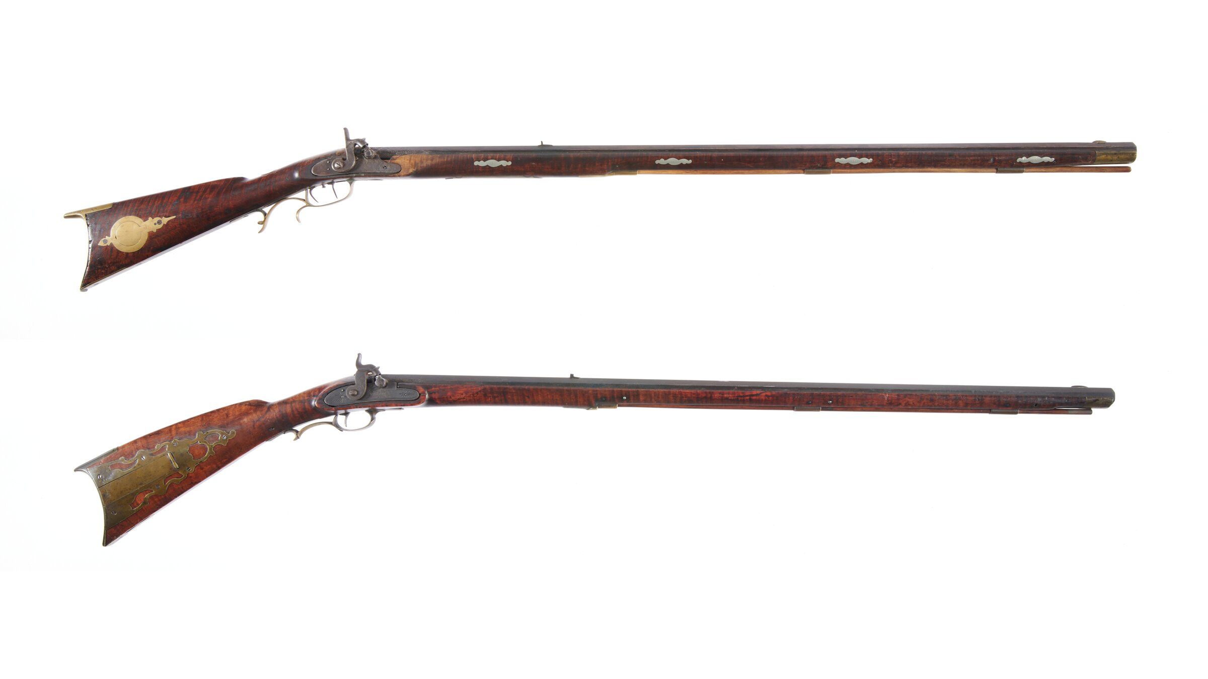 Two Signed Percussion American Long Rifles | Rock Island Auction